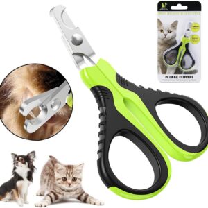 VICTHY Pet Nail Clippers for Small Animals, Dog/Cat Nail Clippers Claw Toenail Trimmer, Professional Home Grooming Tool for Cat/Dog/Kitten/Puppy/Bunny/Rabbit/Bird/Ferret