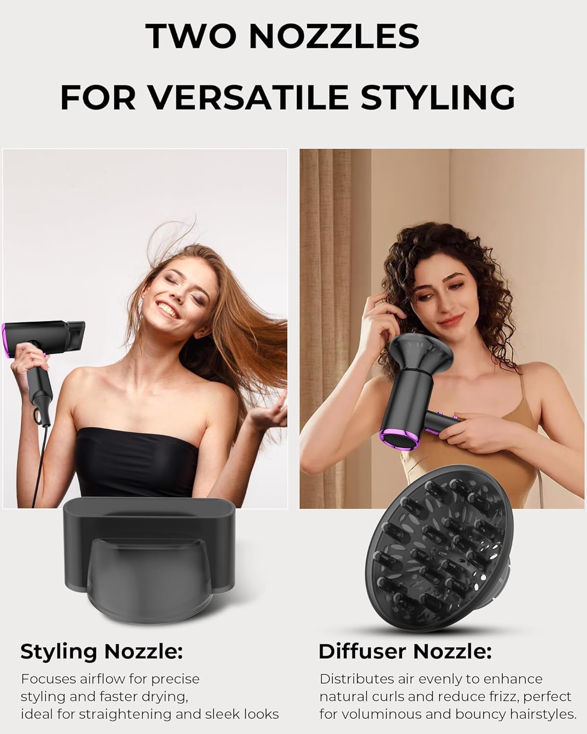 Diffuser Hair Dryer Blind Box, Professional Blow Dryer, Fast Drying Hair Dryer for Women,Home,Salon,Travel,Men - Image 4