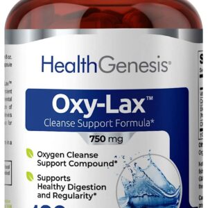 Oxy-Lax 750 mg 120 Vcaps - Natural Magnesium Oxide Oxygen Based Colon Cleanse Gentle Laxative Supports Healthy Digestive Tract Regularity