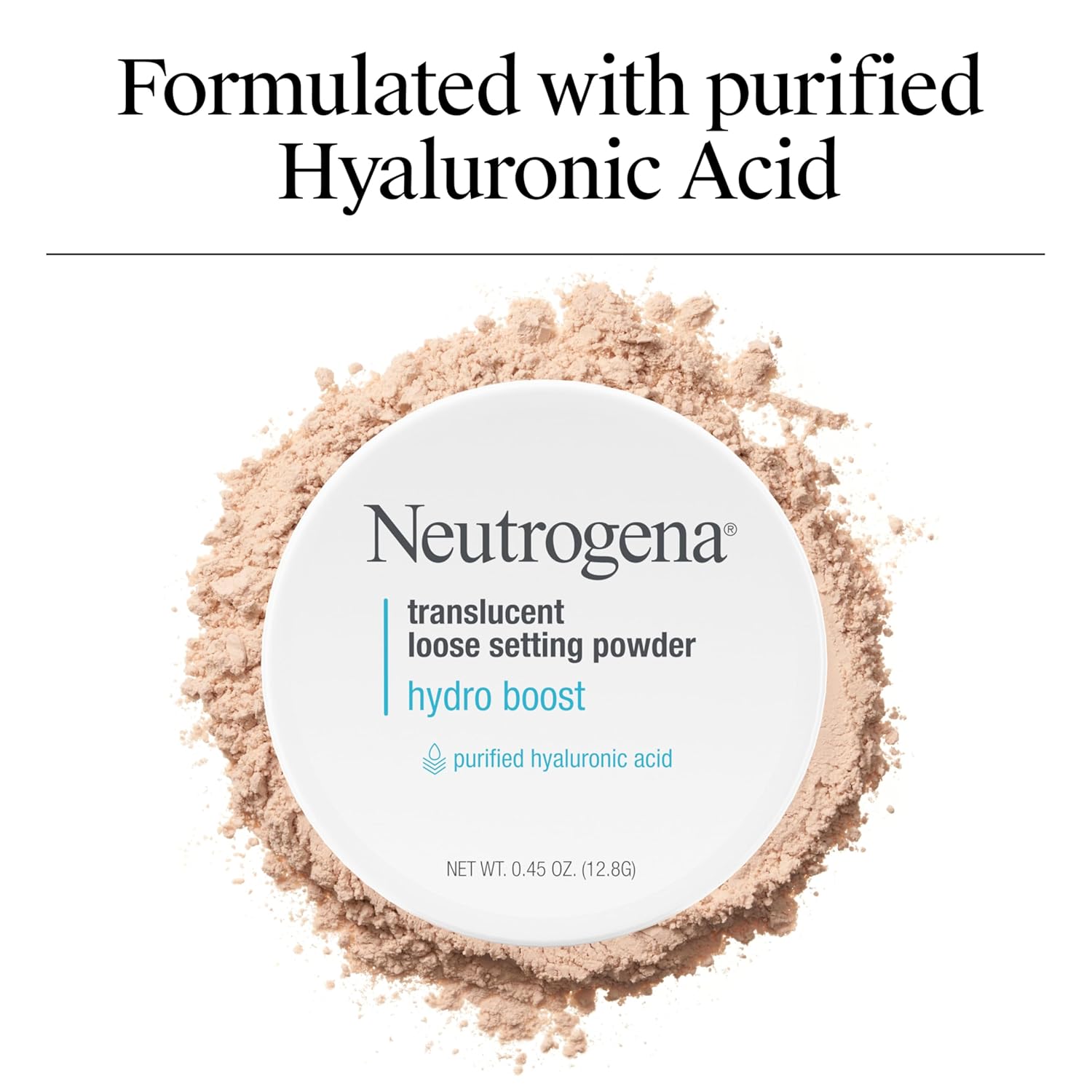 Neutrogena Hydro Boost Translucent Loose Setting Powder with Purified Hyaluronic Acid, .44 oz - Image 3