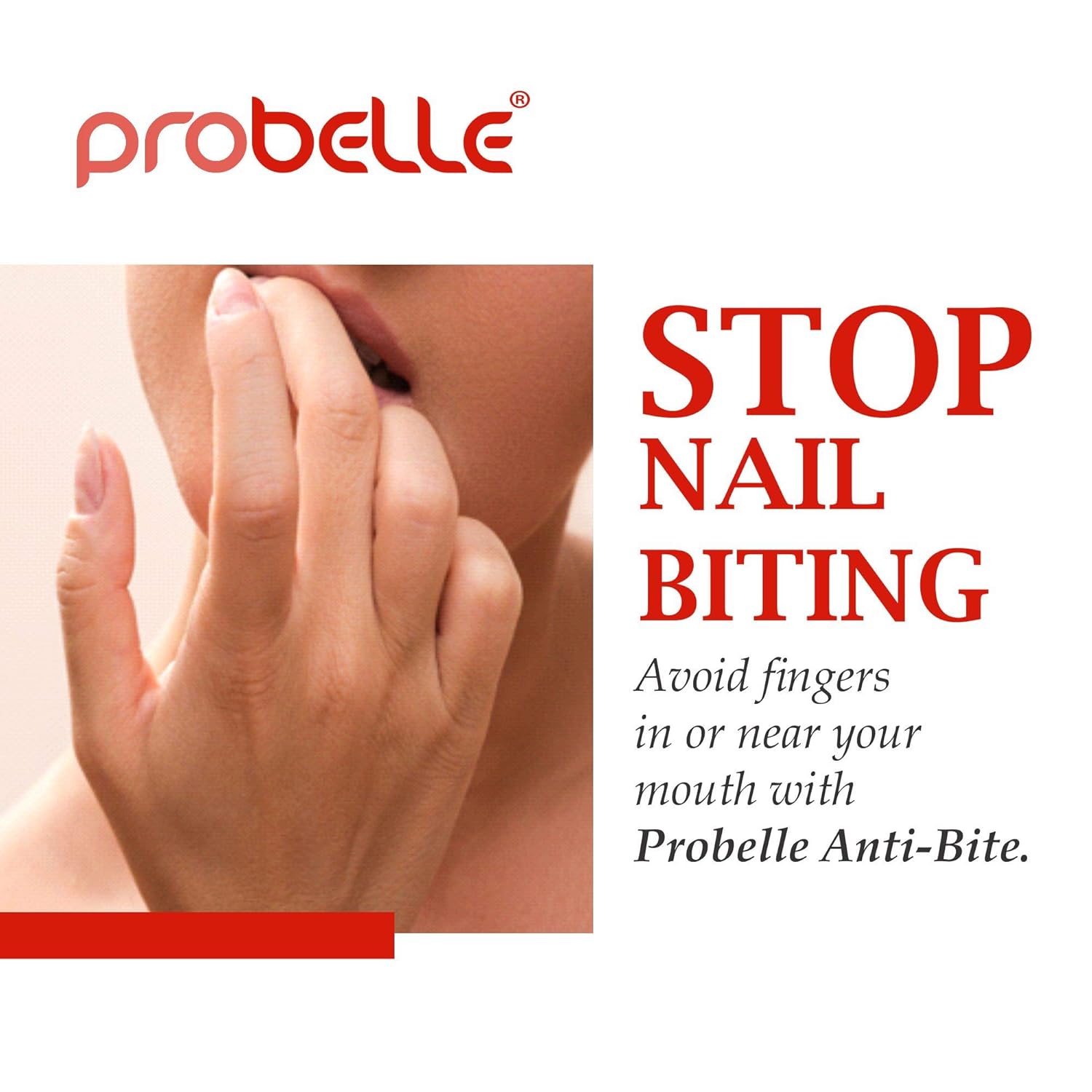 Probelle Anti-Bite, Nail Biting Treatment for Kids & Adults to Quit habit, No Bite Nail Polish Deterrent, Thumb Guard & Prevents Finger Sucking, Bitter Taste Nail Care, For Ages 3+, 0.5 fl oz (15 ml) - Image 5