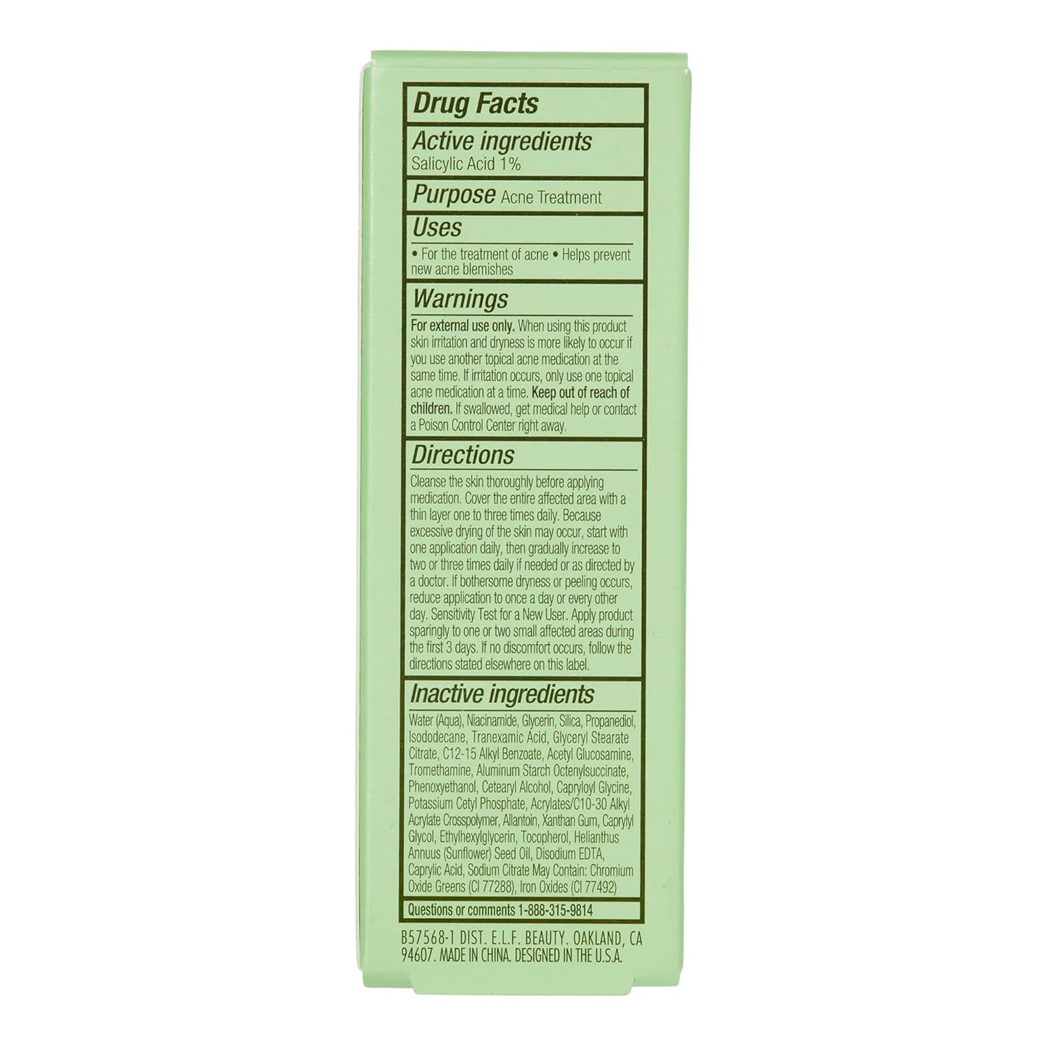 e.l.f. SKIN Blemish Breakthrough Calming Water Cream Mini, Lightweight Blemish-Fighting Face Moisturizer, Prevents New Blemishes & Calms Skin - Image 7