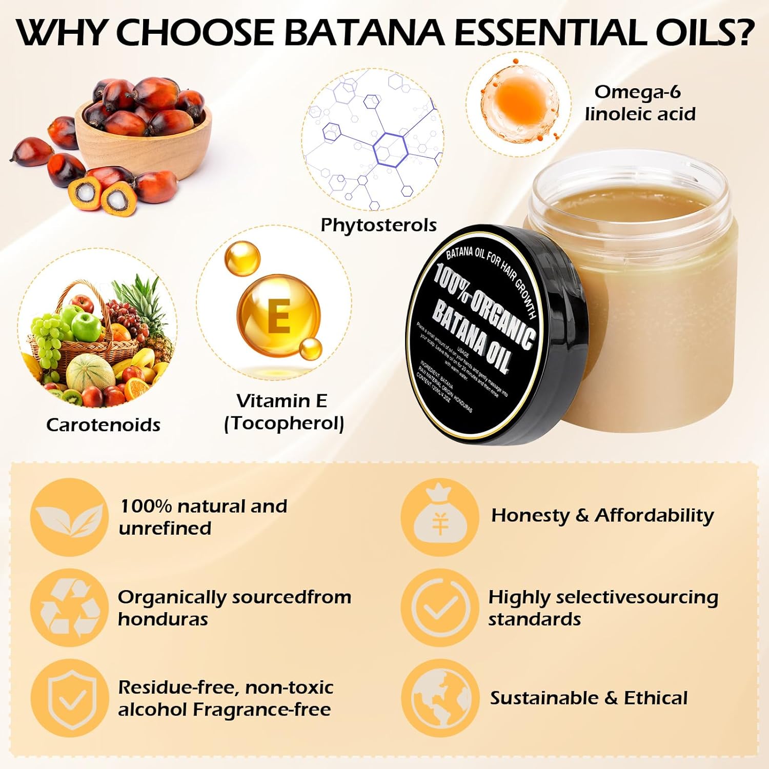 8 oz Raw Batana Oil for Hair Nourishment, Revitalization, and Deep Hydration - Image 6