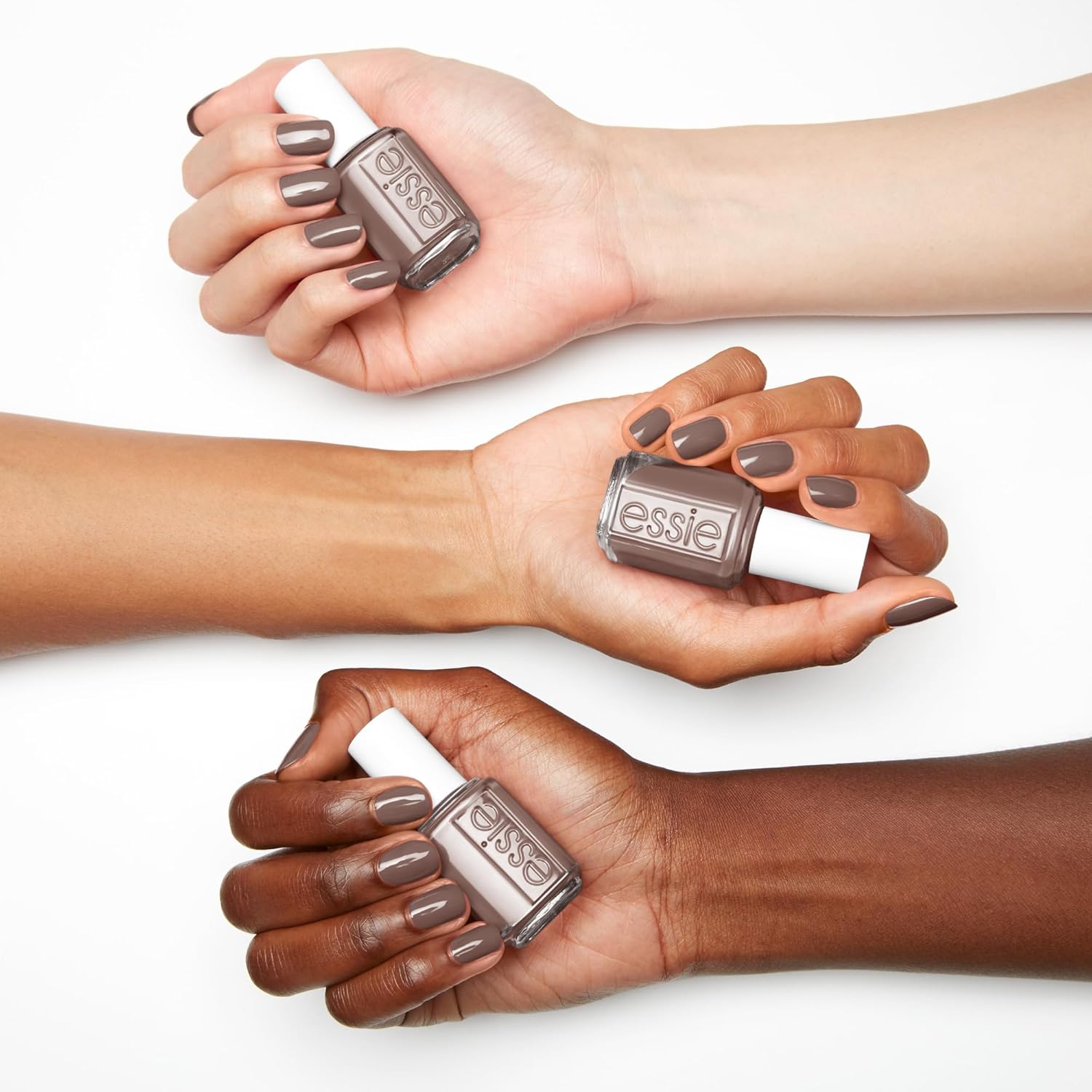 essie Salon-Quality Nail Polish, Vegan, Gray, Chinchilly, 0.46 fl oz - Image 3