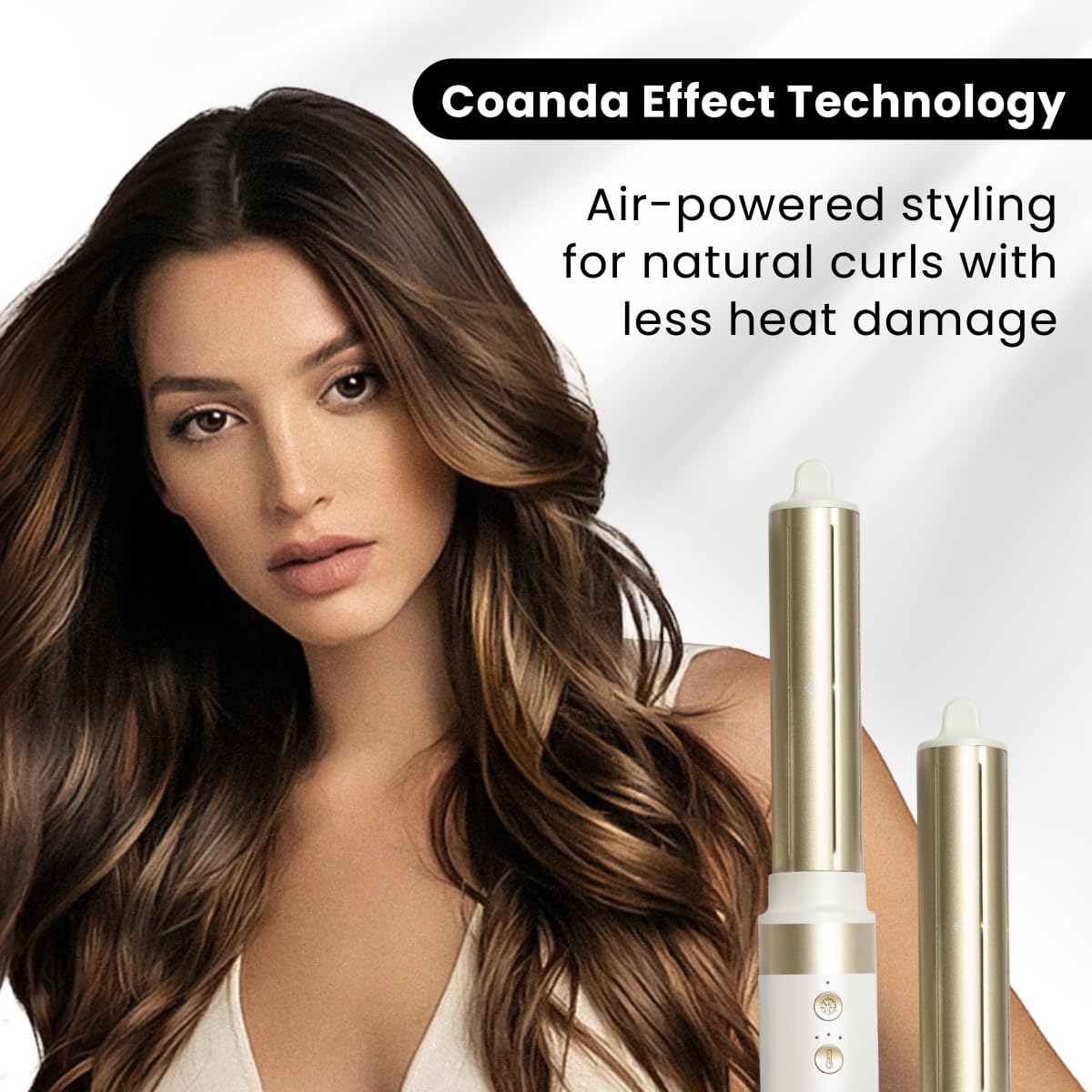 GLAMUP 6-in-1 Hot Air Styler Dryer Brush Set with Travel Bag, New - Image 4