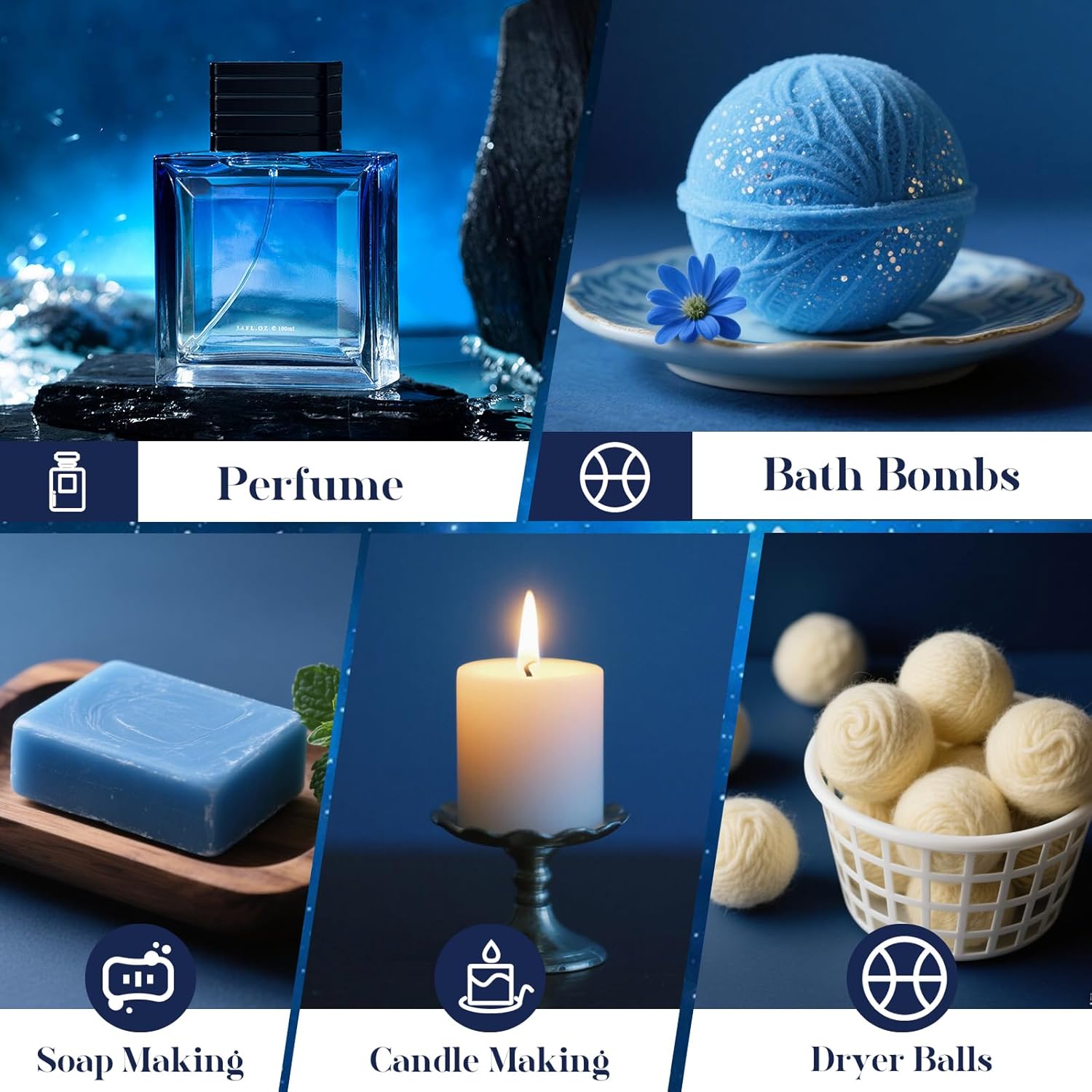 Essential Oil Blends, Starry Spell Essential Oil Set for Diffusers for Home, Humidifiers, Candle Making, Magical Aromatherapy Blends - Stress Relief, Calm Mind, Relax, Meditate, 6x10ml - Image 6