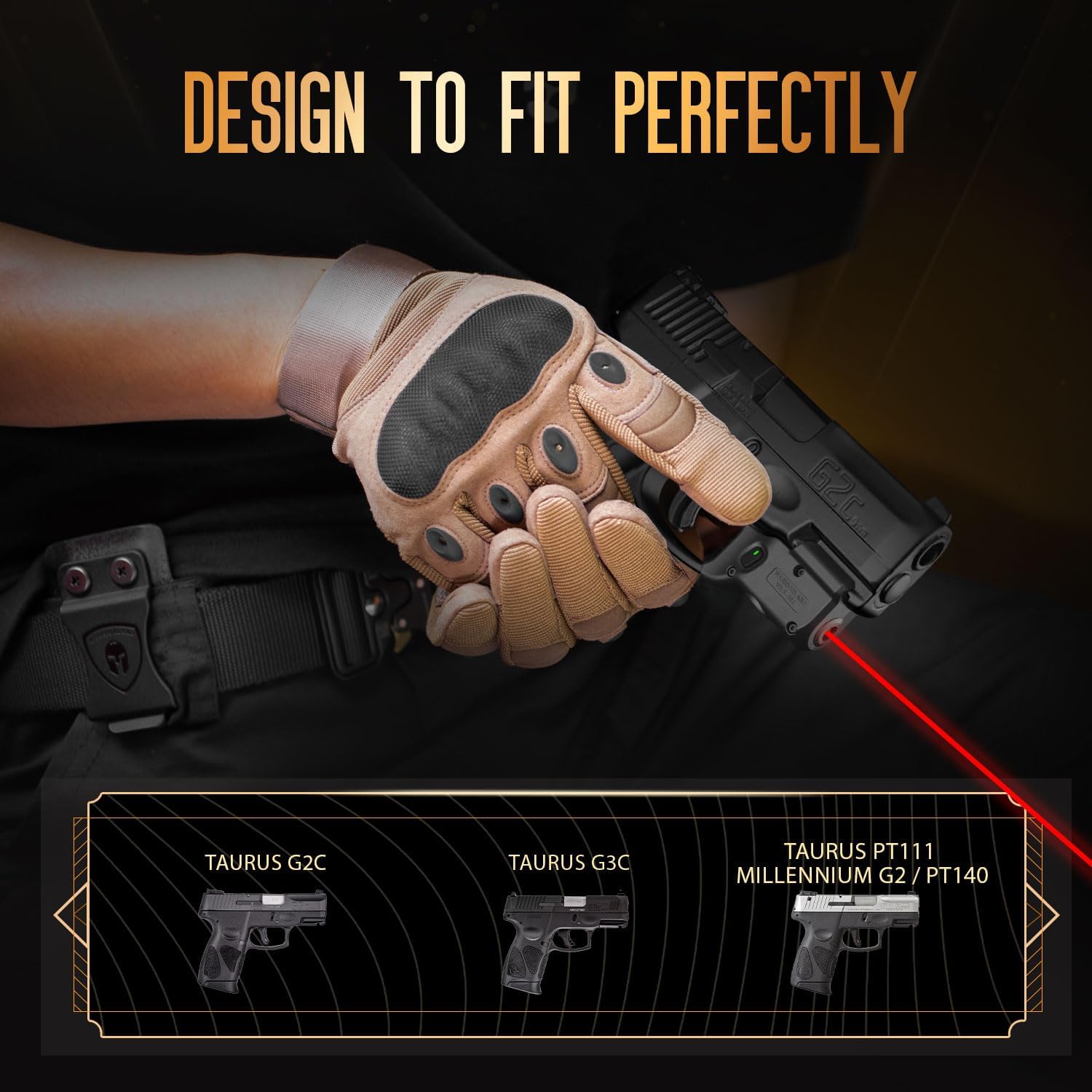 WARRIORLAND Laser Sight with Taurus G2C/G3C Holster - Image 3