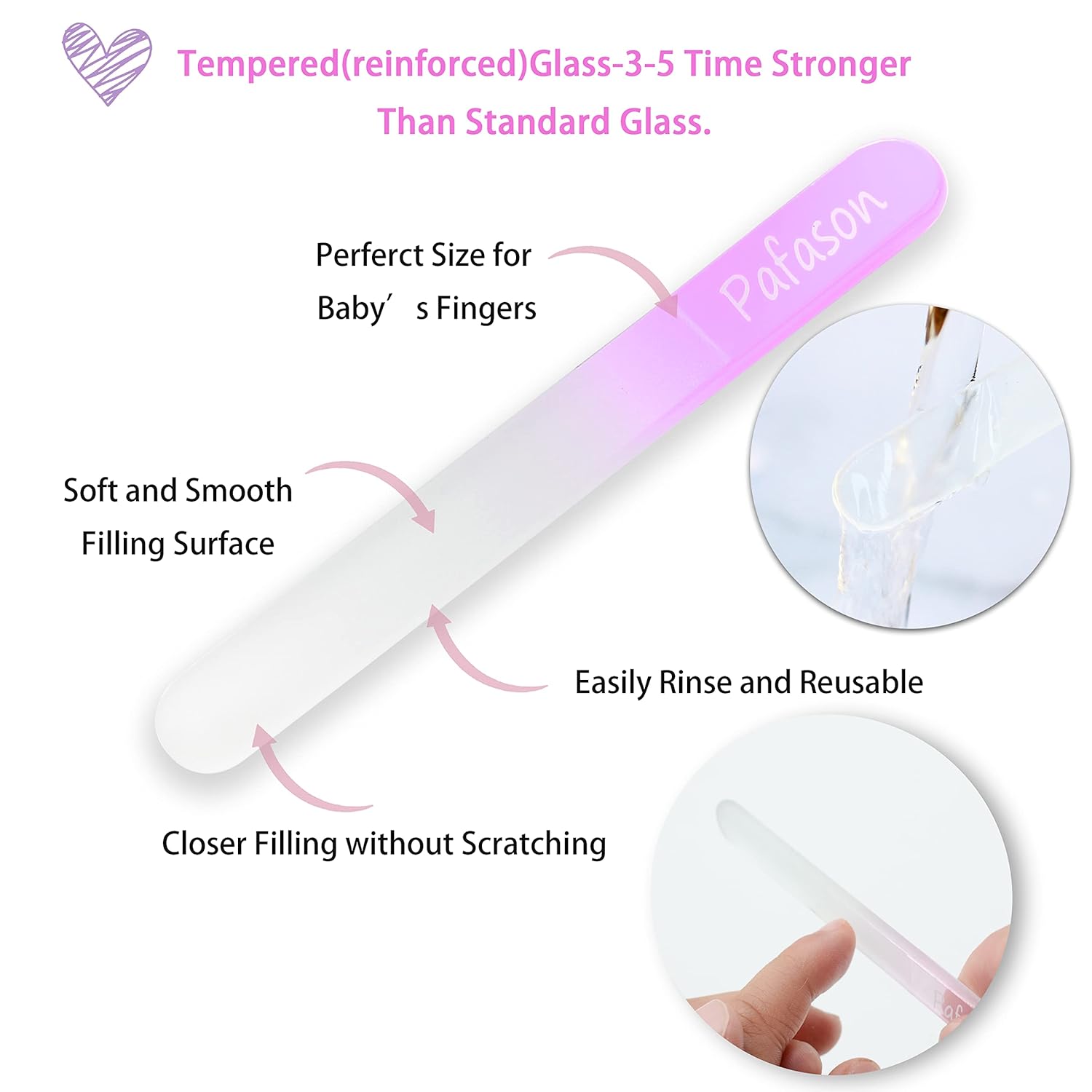 PAFASON Baby Safety Nail Clipper with Nail Catcher and Baby Glass Nail File, Czech Float Glass, Stainless Steel, Ideal Shower Gift for Young Children, Infant, Newborns, Babies,Toddlers - Image 2