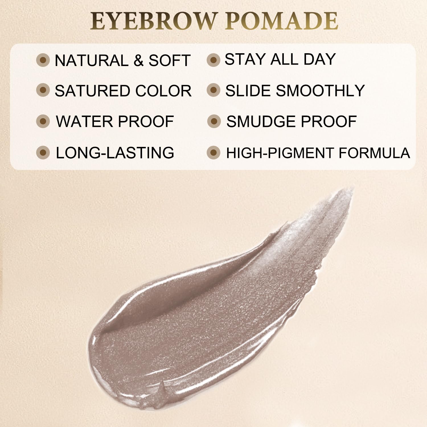 LAVONE Eyebrow Stamp Pencil Kit for Eyebrows Makeup, with Waterproof Eyebrow Pencil, Eyeliner, Eyebrow Pomade, and Dual-ended Eyebrow Brush - Ash Blonde - Image 2