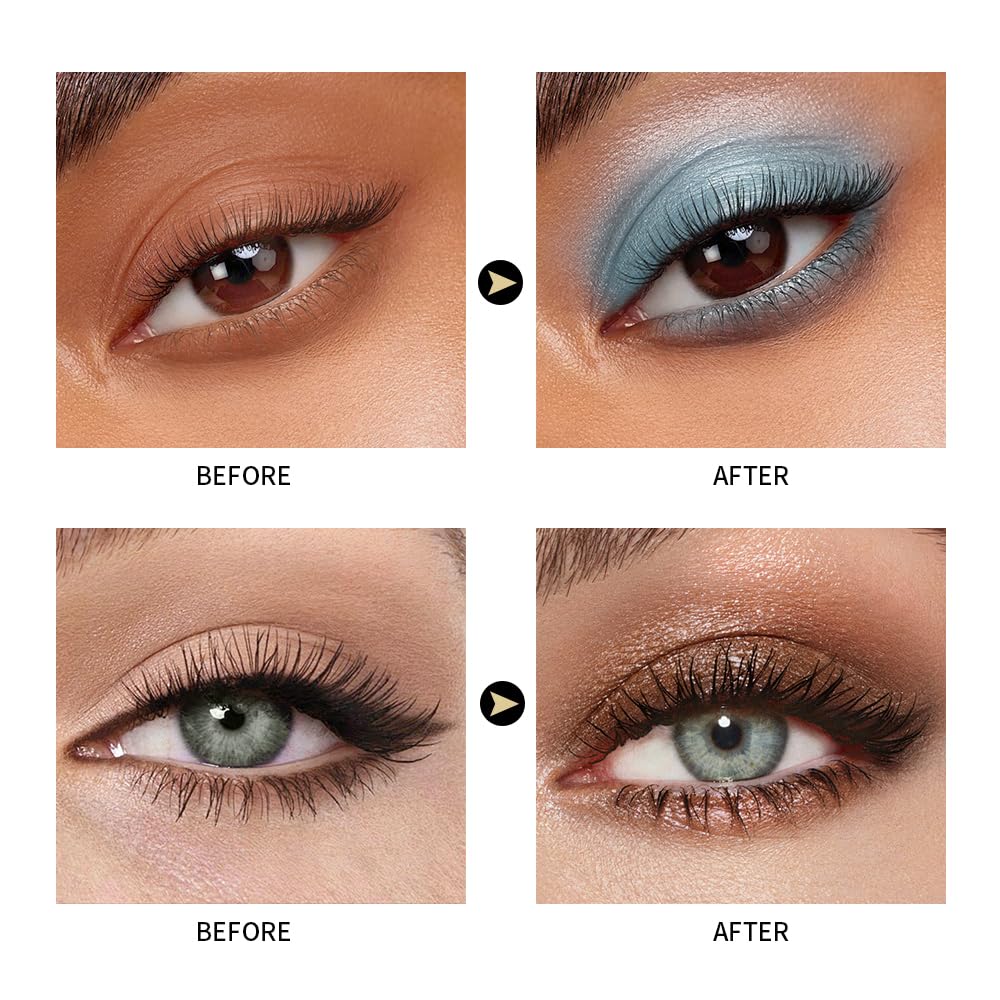 Matte Cream Eyeshadow Stick, Light Blue Eye Shadow Stick for Women【Waterproof】【Long-Lasting】【Ultra-Blendable Formula】 Rotatable Cream Eye Shadow Pencil Crayon (#10) - Image 4