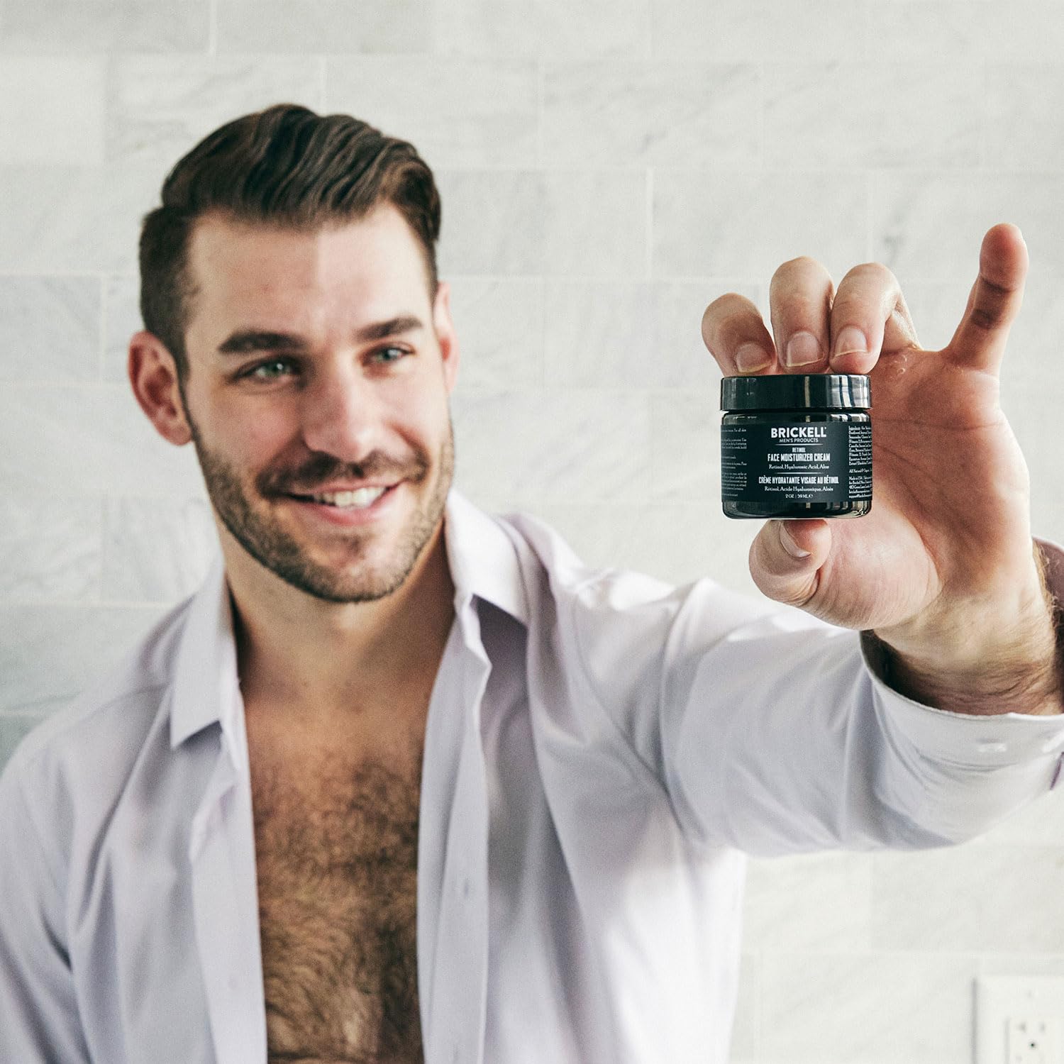 Brickell Men's Retinol Face Moisturizer Cream 2 Ounce Natural Organic Anti-Wrinkle Night Care - Image 4