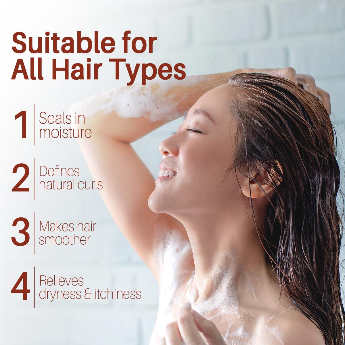 Castor Oil Shampoo and Conditioner - Sulfate Free with Peppermint Oil, Lavender and Rosemary - Castor Oil Shampoo for Hair Growth - Hydrating and Nourishing - 16 oz each - Image 5