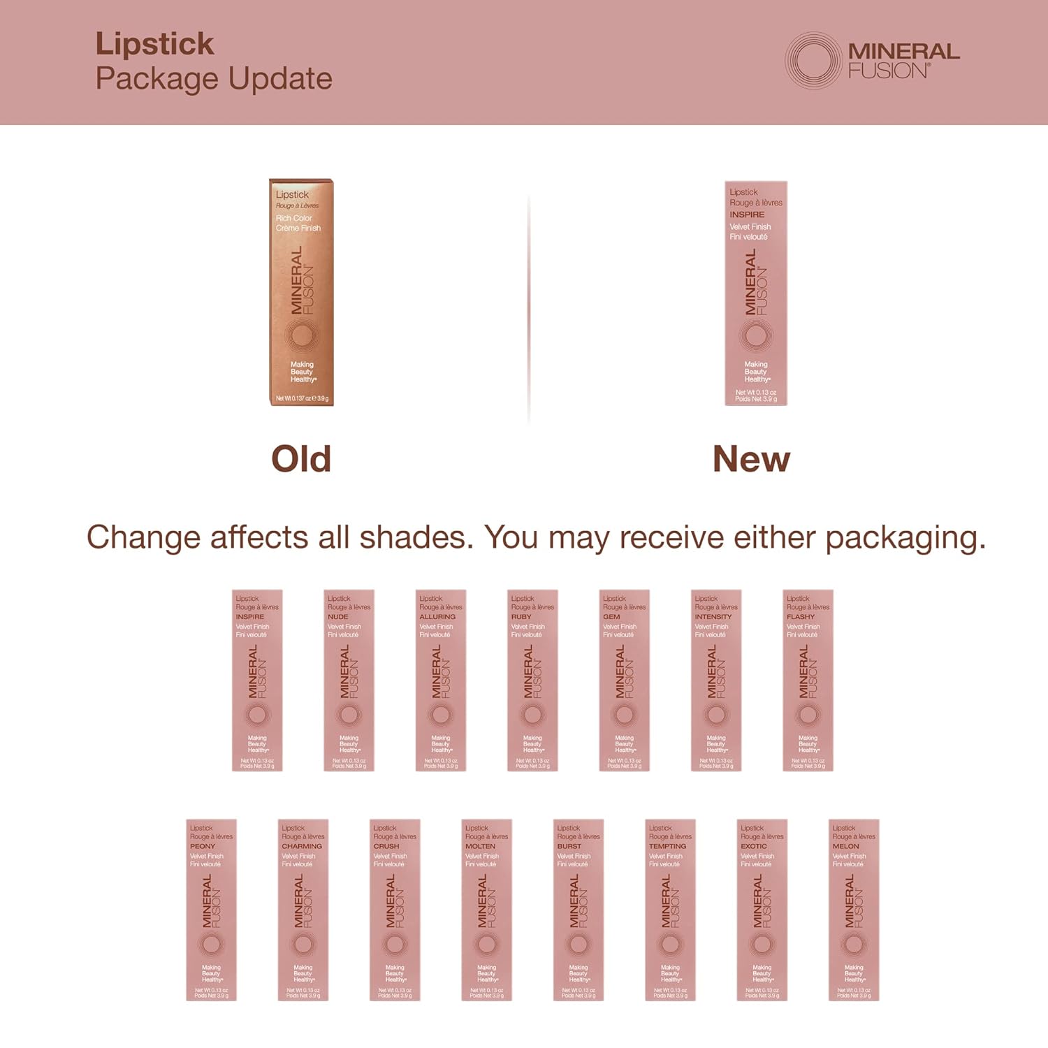 Mineral Fusion Lipstick, Nude, 0.13 Ounce - Image 7