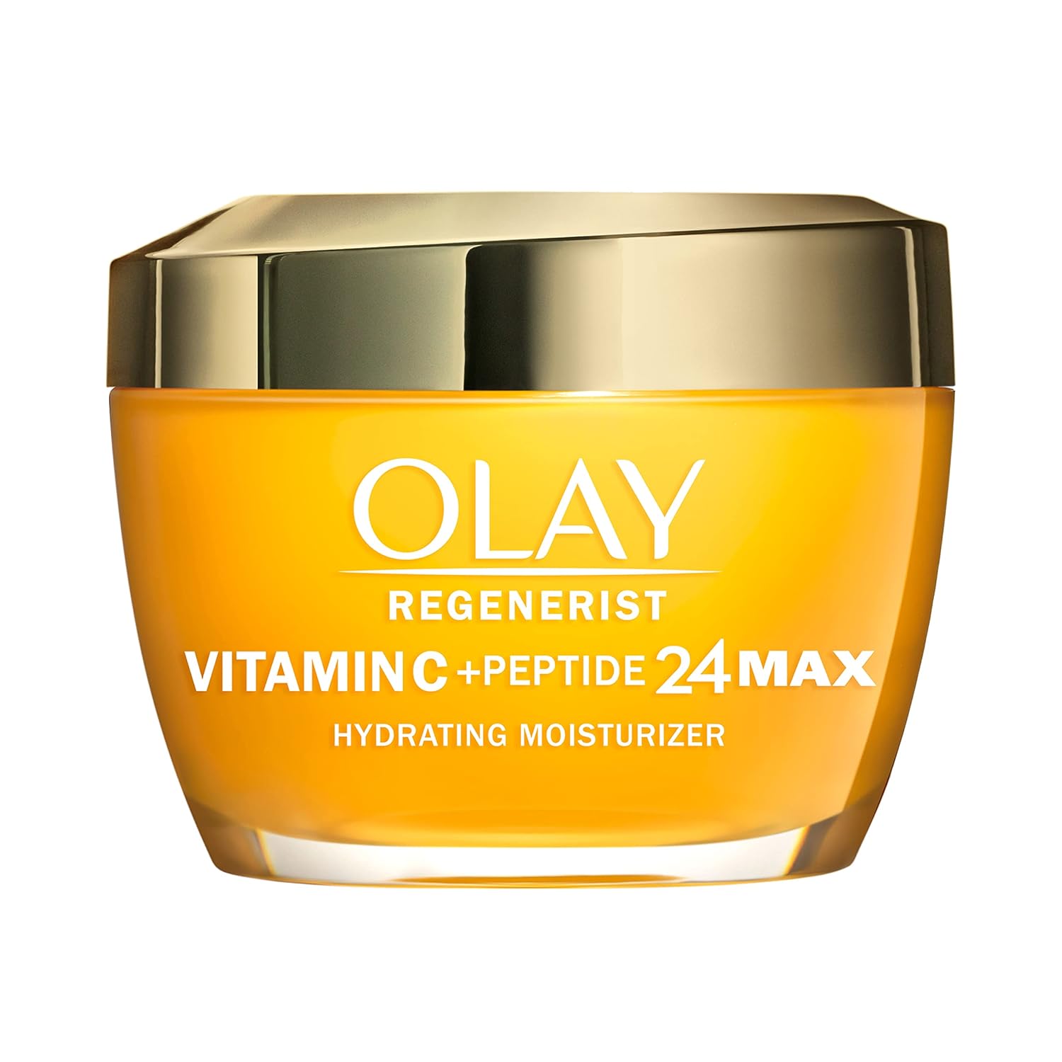 Olay Vitamin C MAX Face Moisturizer, Brightening Cream for Women, Hydrating, Evens Tone, Dark Spot & Hyperpigmentation Reduction, Glowing Skin Care - Niaciniamide, Peptides 1.7 Oz