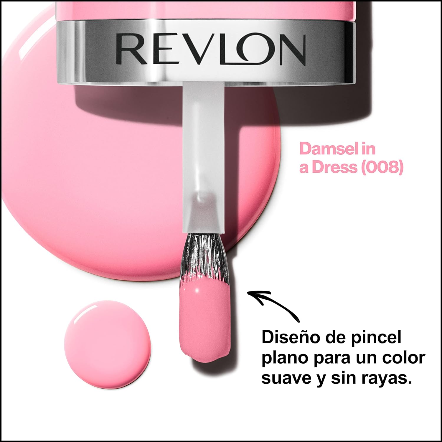 REVLON Ultra HD Snap Nail Color, Natural Rich Glossy Polish, 100% Vegan Formula, No Base or Top Coat Needed, 008 Damsel in a Dress, 0.27 fl oz - Image 3
