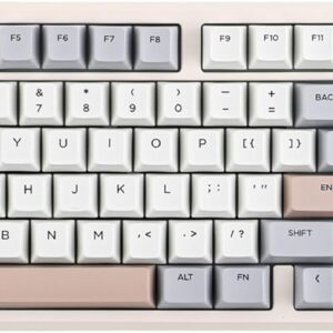 EPOMAKER Galaxy100 QMK/VIA Wireless Gaming Keyboard, Aluminum Shell, Bluetooth/2.4Ghz/USB-C, Pre-Lubed Hot-Swappable Linear Switches, NKRO, RGB Backlit (Creamy White, Marble White Switch)