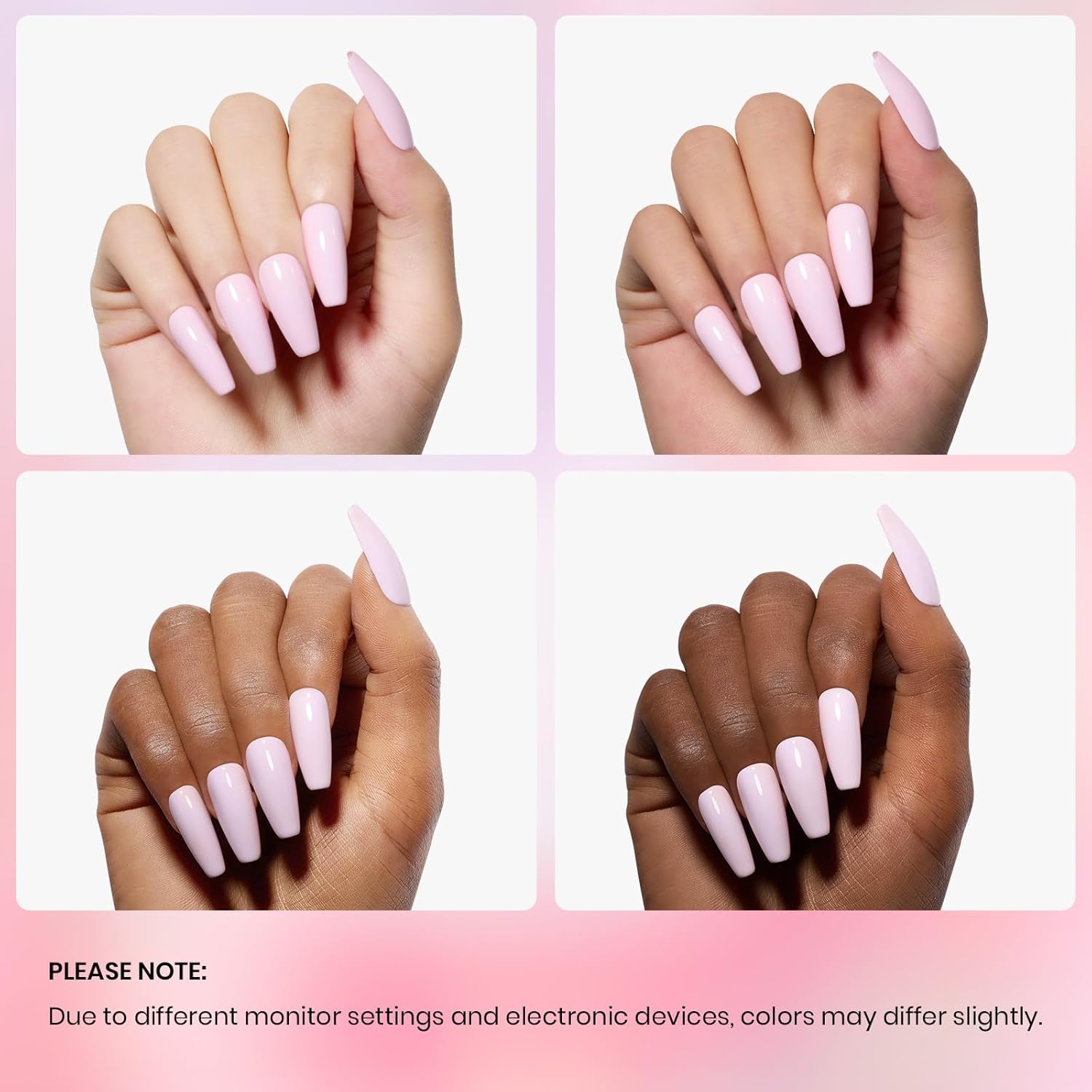 Beetles Pink Gel Nail Polish Spring Barely Pink Gel Polish Soak Off LED Nail UV LED Lamp Pastel Nail Art Manicure Salon DIY Home 0.51Oz Gift for Women - Image 5