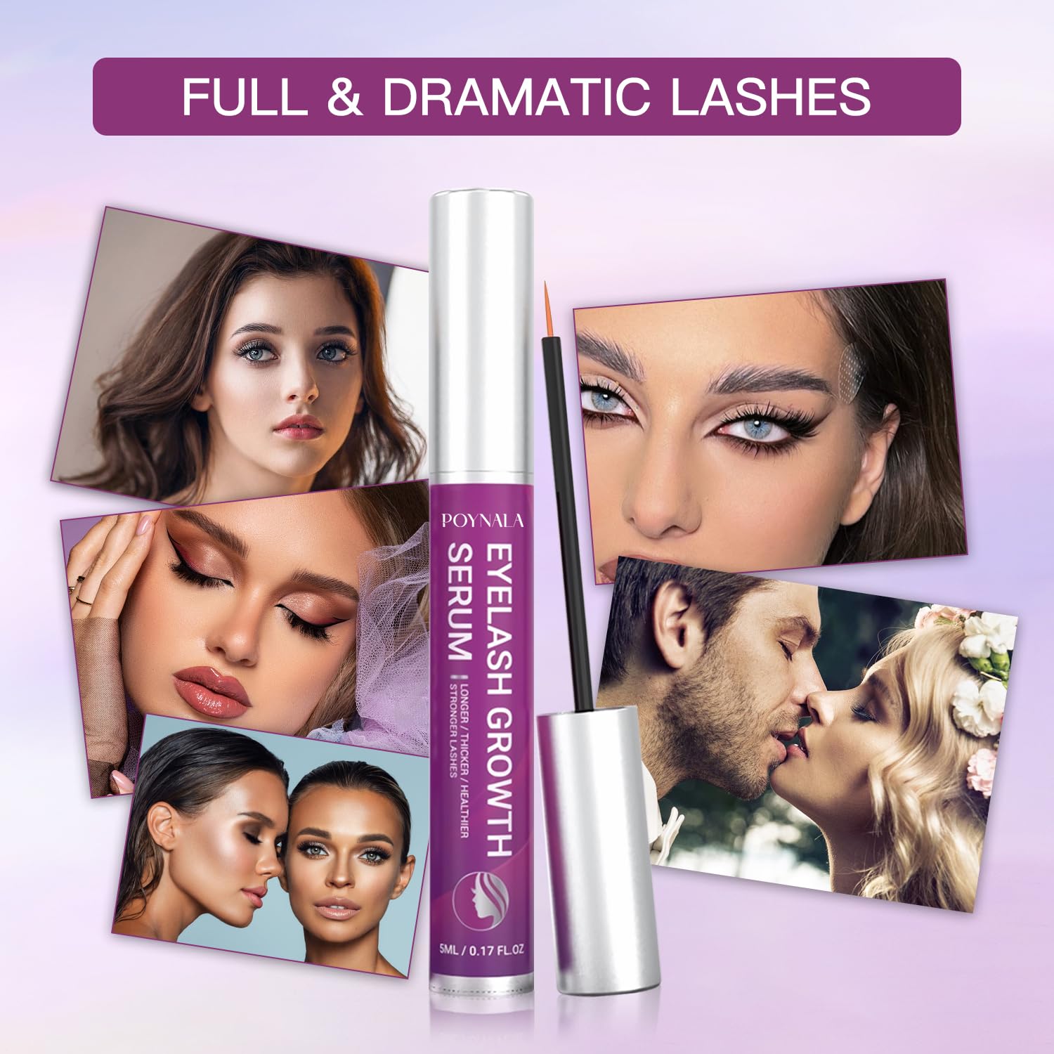 Premium Eyelash Growth Serum - Lash Enhancing Serum with Advanced Formula to Boost Longer Fuller and Thicker Looking Lashes - Vegan & Cruelty - Free Treatment 5mL 0.17 Fl Oz - Image 5