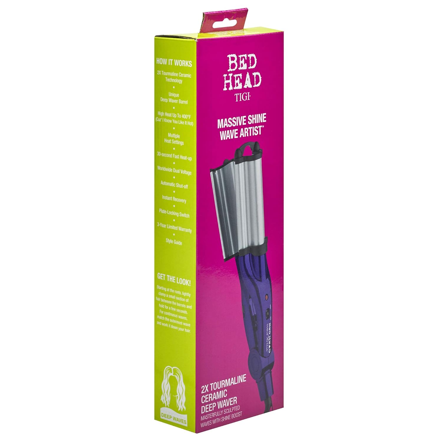 Bed Head Wave Artist Deep Waver | Combat Frizz, Get Long Lasting Results, & Add Massive Shine for Beachy Waves | With Tourmaline Ceramic Technology (Purple) - Image 7