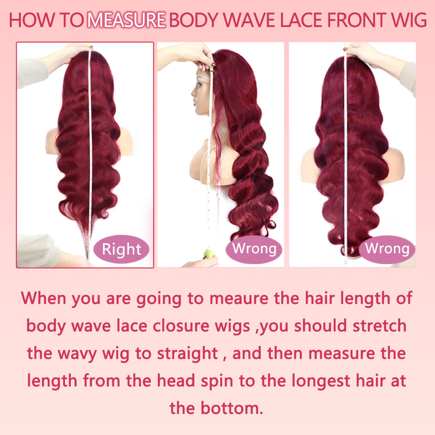 99j Burgundy Lace Front Wigs Human Hair 28 Inch 13x6 Body Wave Lace Front Wigs Human Hair Pre Plucked 180 Density HD Transparent Red Colored Wigs Human Hair for Women with Baby Hair - Image 7