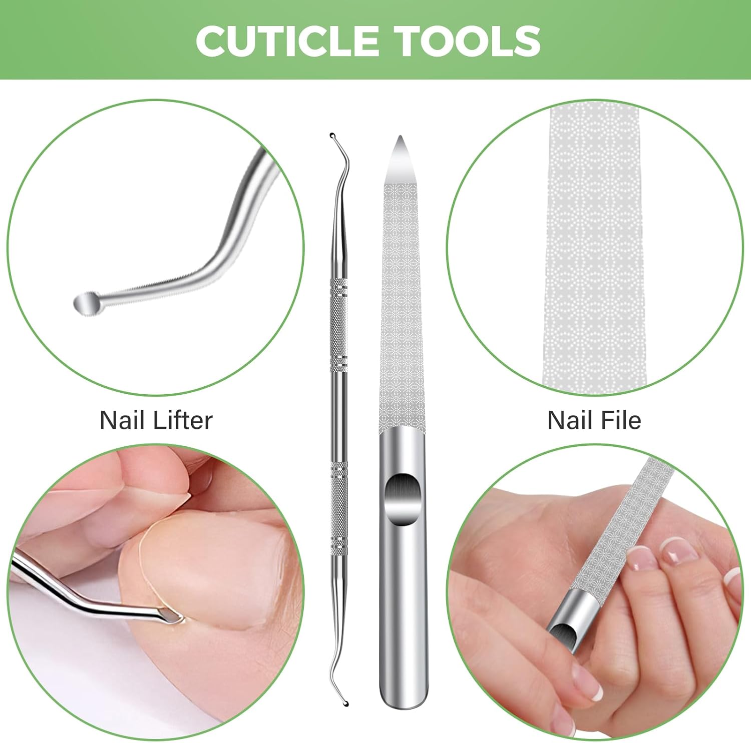 Toe Nail Clippers for Thick Toenails for Seniors, Angled Head Large Toenail Clippers for Men, Heavy Duty Fingernail Clipper with Catcher, Ultra Sharp Big Nail Cutters Set with Long Handle, Wide Jaw - Image 7
