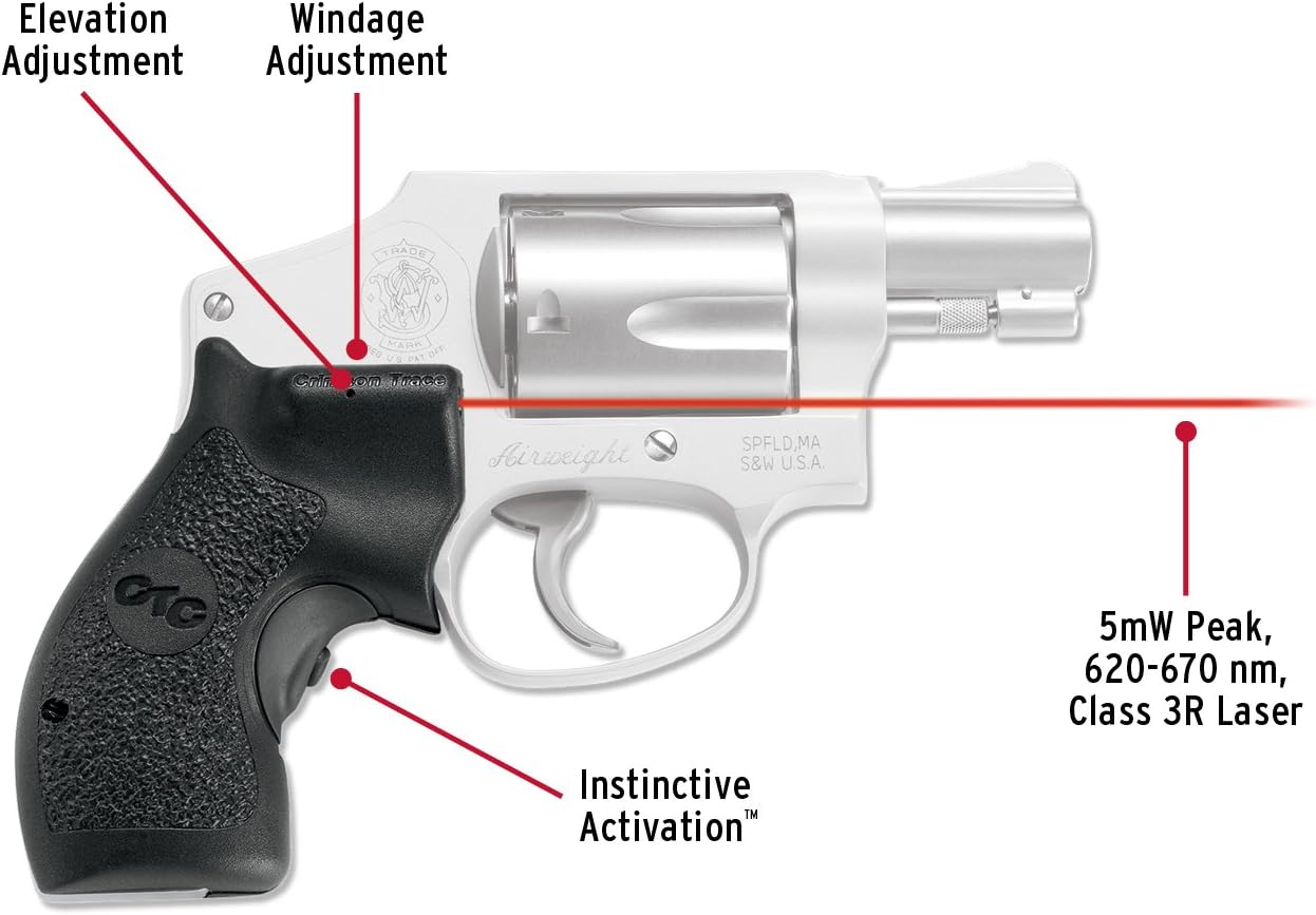 Crimson Trace Lasergrip for Taurus Small Frame Defender Series, Black , 3.25" Length x 2" Width x 5.25" Height - Image 3