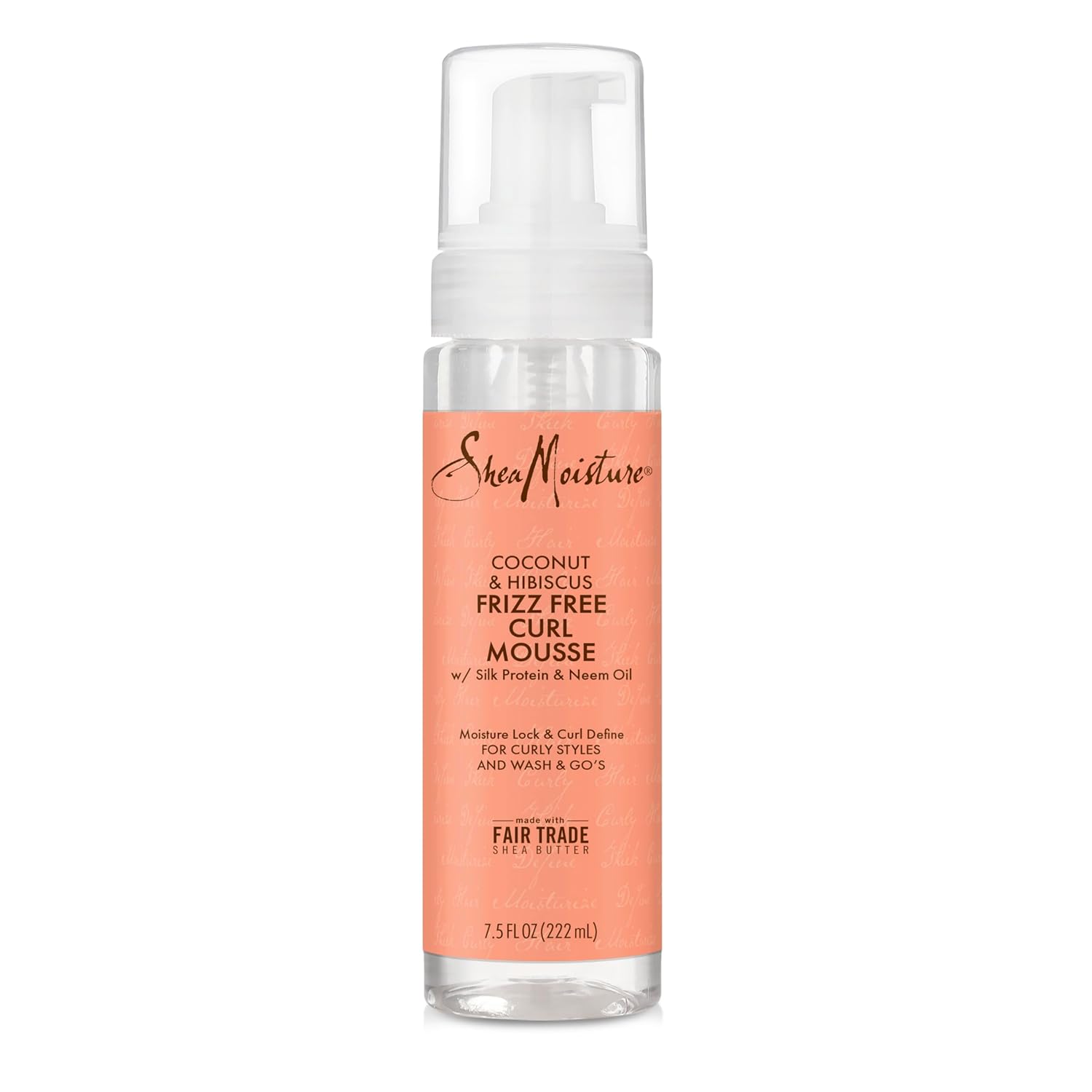 Shea Moisture Curl Mousse Coconut and Hibiscus for Frizz Control Styling Mousse with Shea Butter 7.5 oz