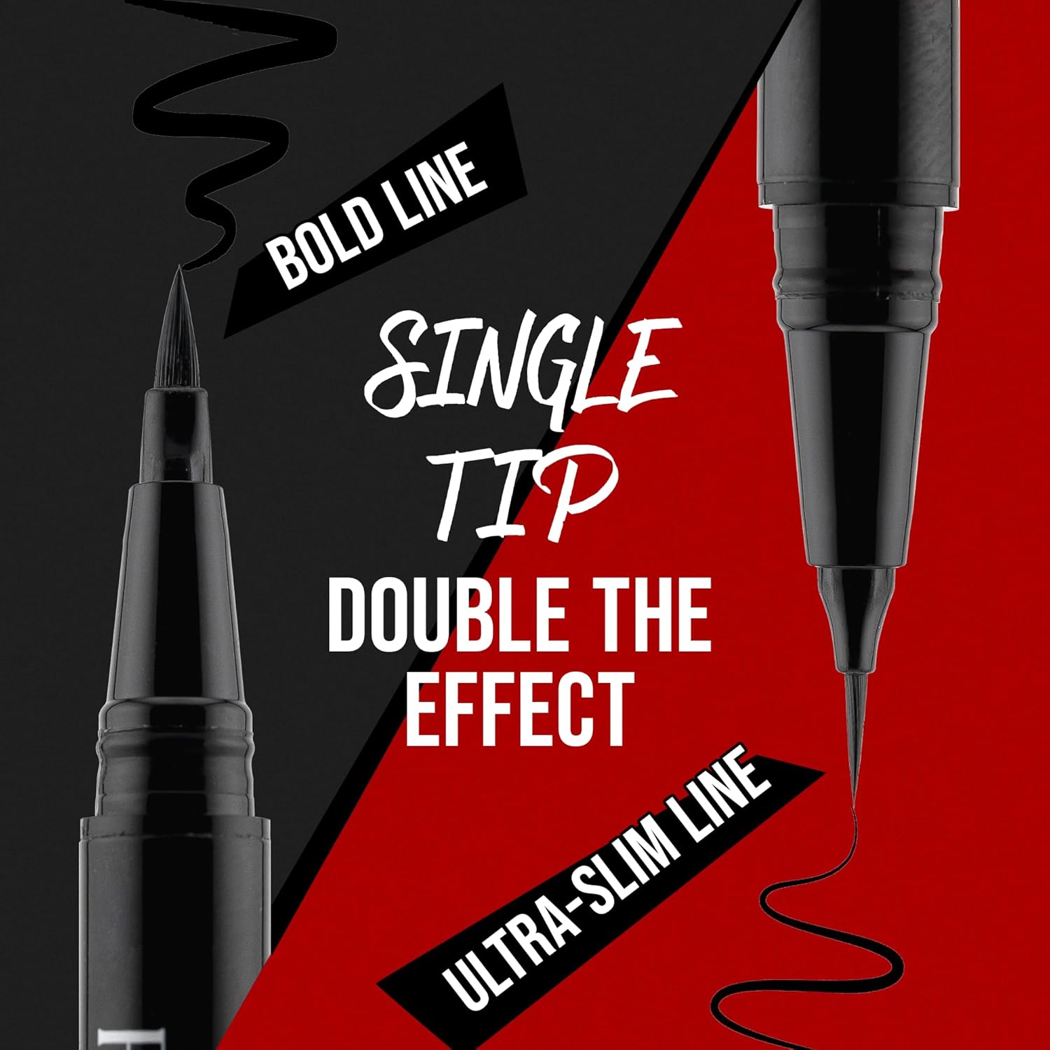NOON'S UP Flat Eye-Liner - Waterproof Liquid Eyeliner Pen | Ultra-Slim & Bold Black Eyeliner | Quick-Dry & Waterproof Liquid Liner | Look-Defining Black Pen (0.018 Fl. Oz.) - Image 6