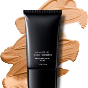 Jolie Mineral Liquid Powder Foundation SPF 15 1 Fl. Oz. Hypoallergenic - For All Skin Types (Natural Beige)
