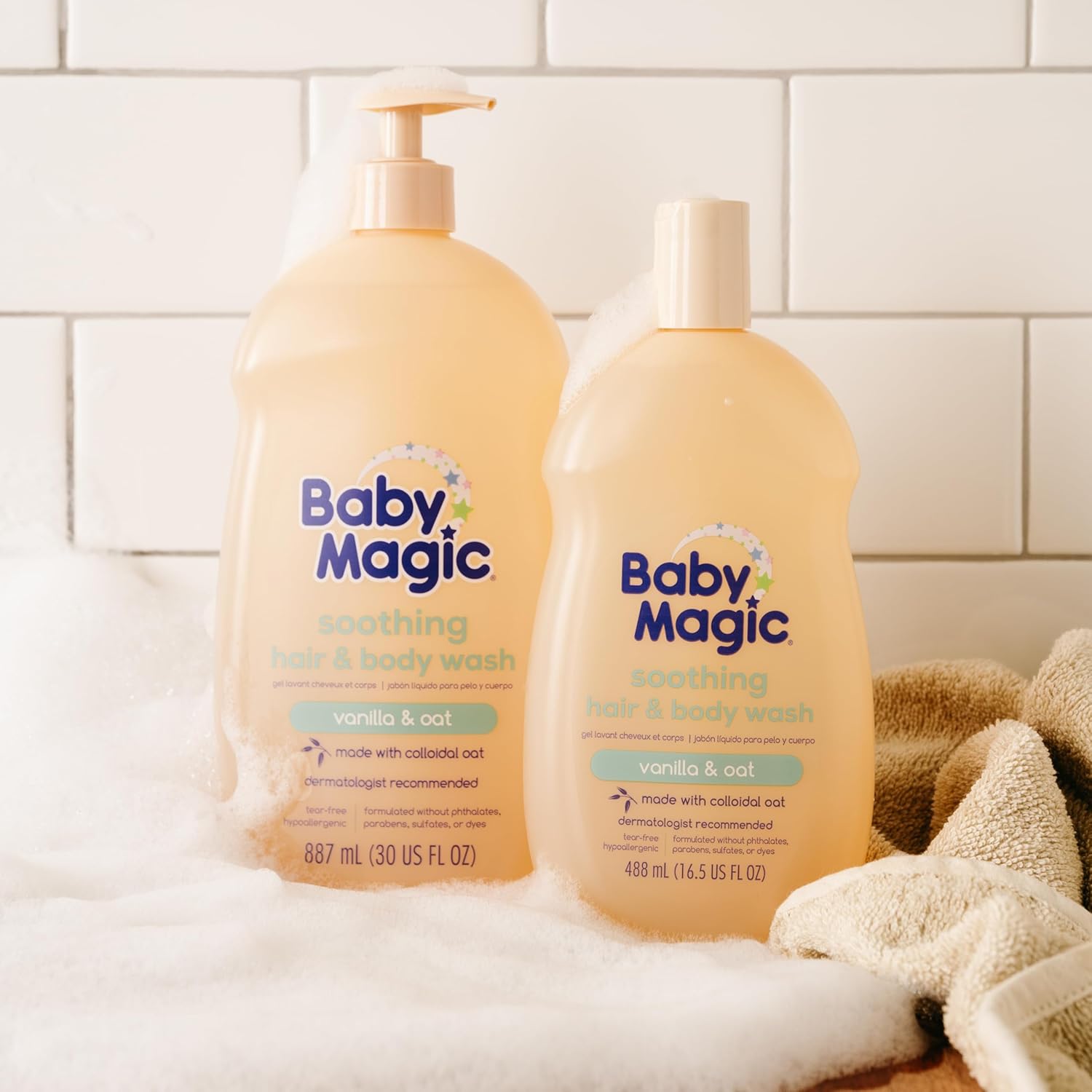 Baby Magic Soothing Hair & Body Wash, Vanilla & Oat, 30 Fl Oz - Image 7