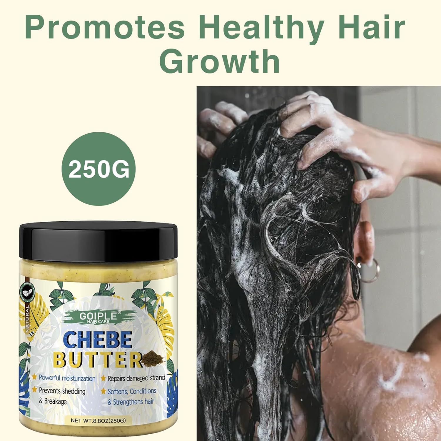 8.8 oz Chebe Butter for Hair Growth, Thickening and Moisturization - Deep Conditioning Hair Butter Grease for Men and Women - Image 9