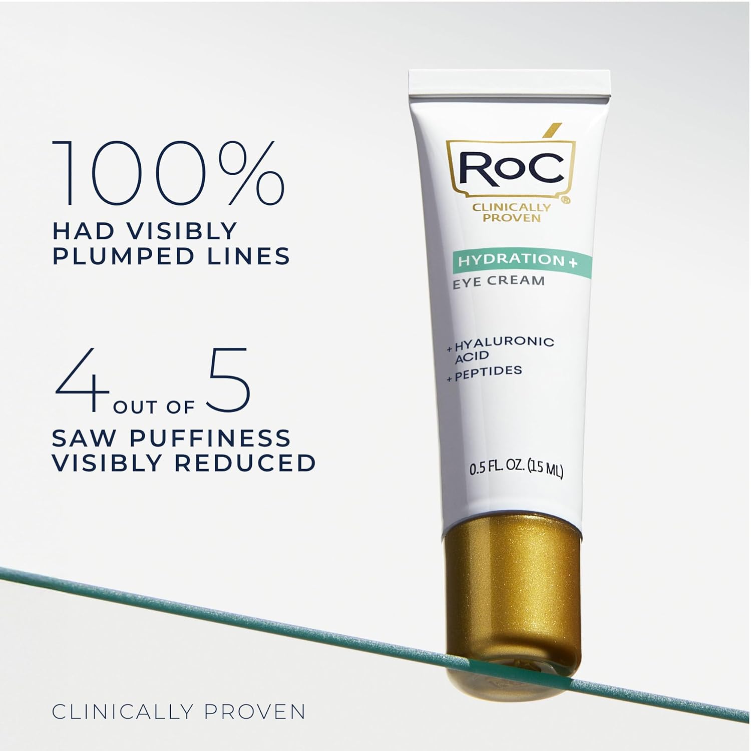 RoC Multi Correxion Hyaluronic Acid Anti Aging Under Eye Cream for Puffiness & Dark Circles (.5 OZ) + RoC Retinol Capsules (7 CT), Skin Care Routine, Fragrance & Paraben Free for Women and Men - Image 4