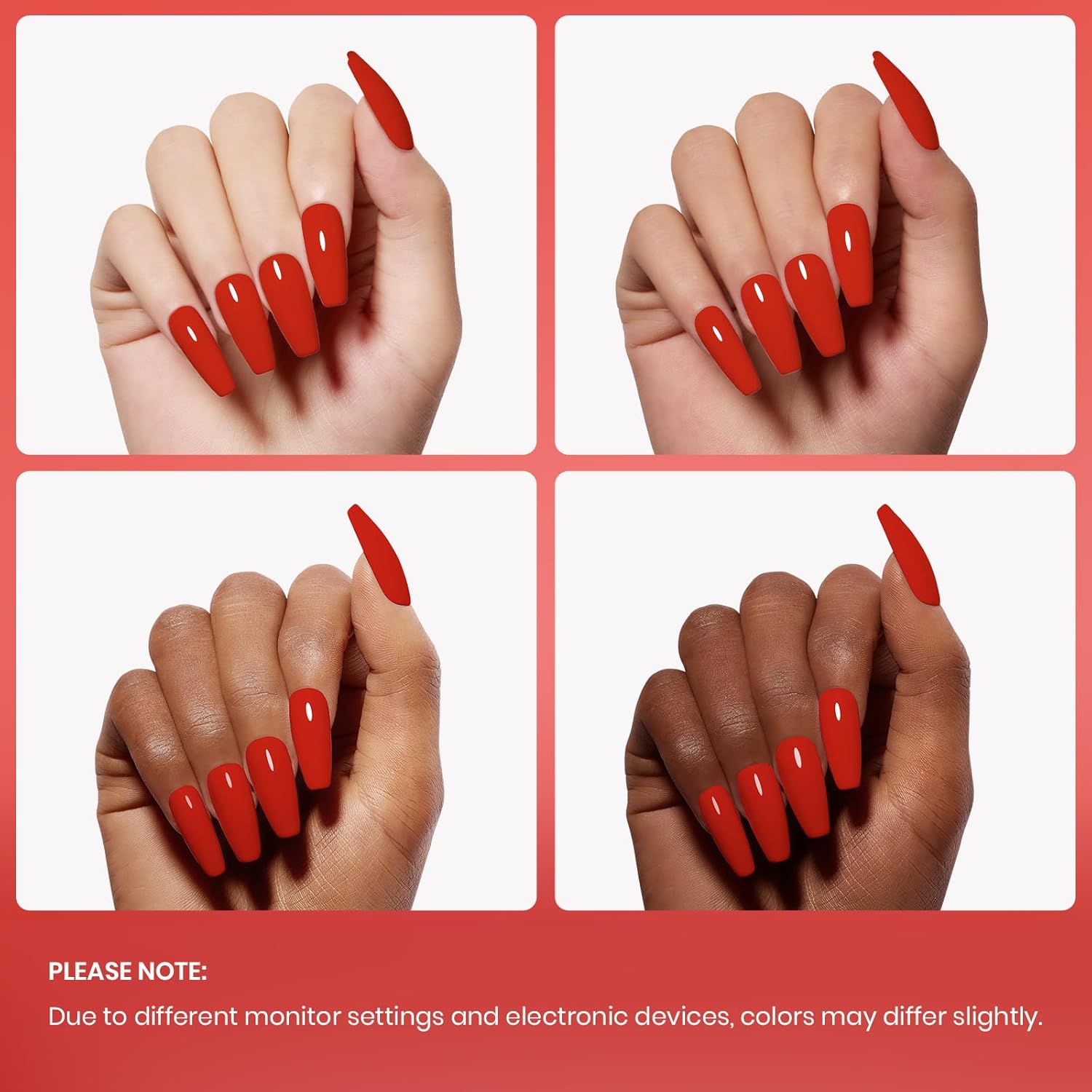 Beetles Red Gel Nail Polish, 1 Pcs 15ml 0.51 FL.OZ Red Color Soak Off U V LED Gel Polish Nail Art Design Manicure Salon DIY Salon - Image 6