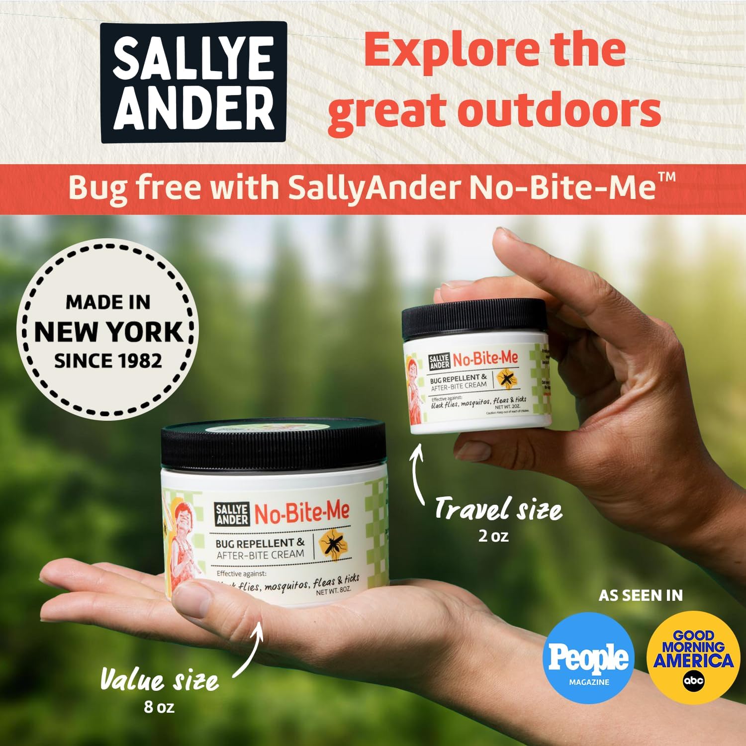 SALLYEANDER No Bite Me All-Natural Bug & Insect Repellent - Anti Itch Cream - 2 oz - Safe for Kids and Infants - Repels Mosquitoes, Black Flies, Fleas, and Ticks - Image 7