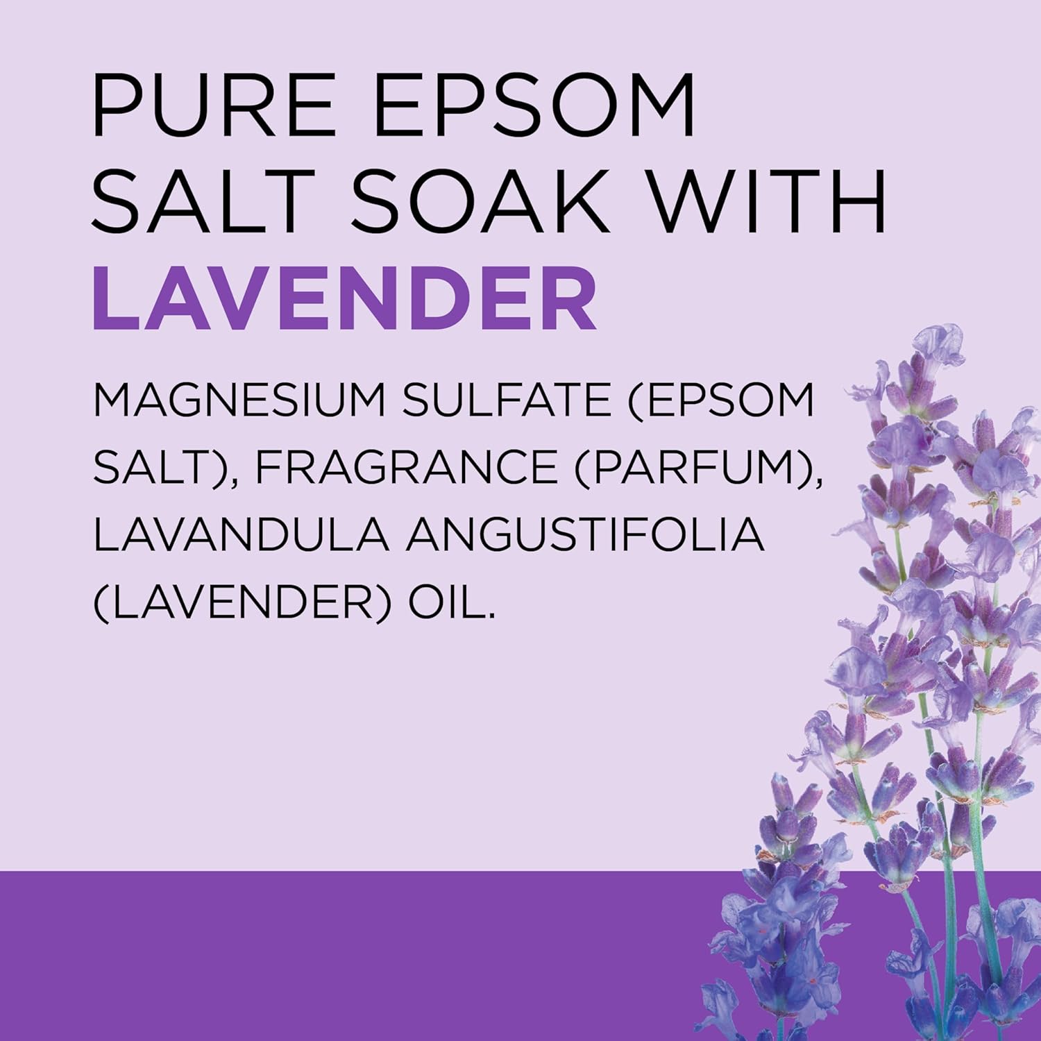 Dr Teal's Lavender Essential Oil Epsom Salt and Foaming Bath Sampler Set, 2 Piece, Off White - Image 7