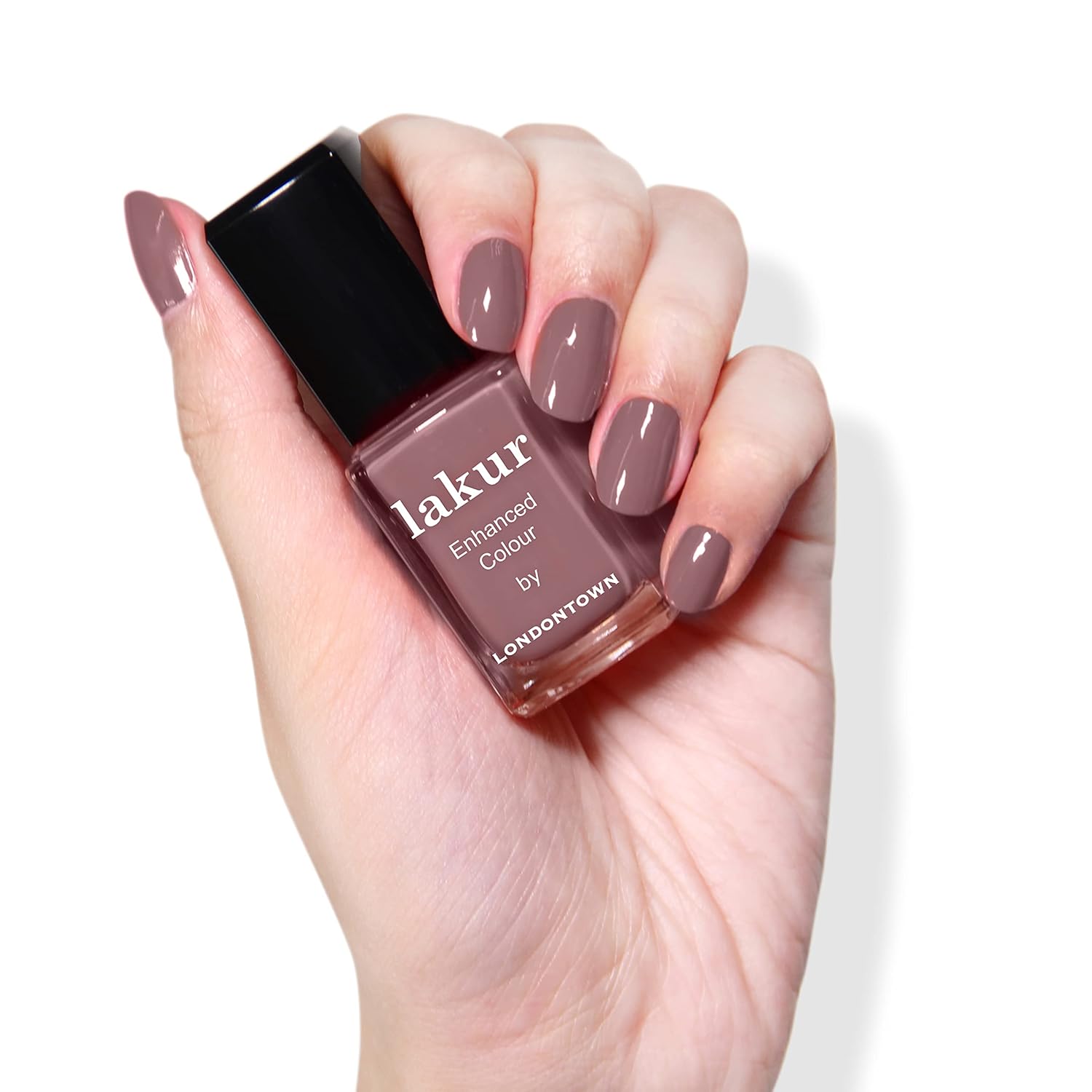 LONDONTOWN Dusty Pink Glossy Nail Polish, Bell Flower lakur, Vegan Chip-Resistant Long-Lasting Nail Lacquer, .40 fl oz - Image 4