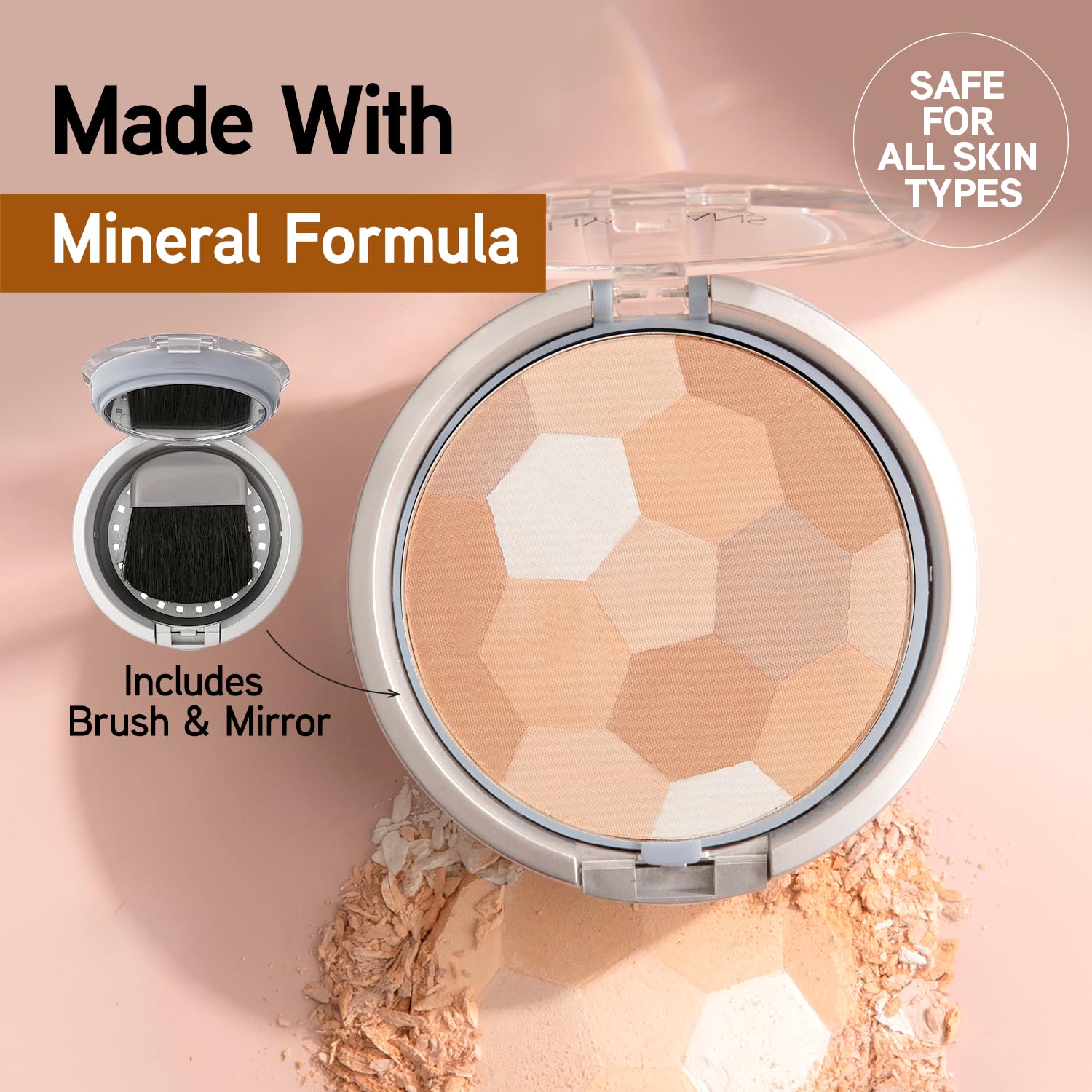 Physicians Formula Setting Powder Palette Multi-Colored Pressed Finishing Powder Translucent, Natural Coverage, Dermatologist Tested, Clinicially Tested - Image 4
