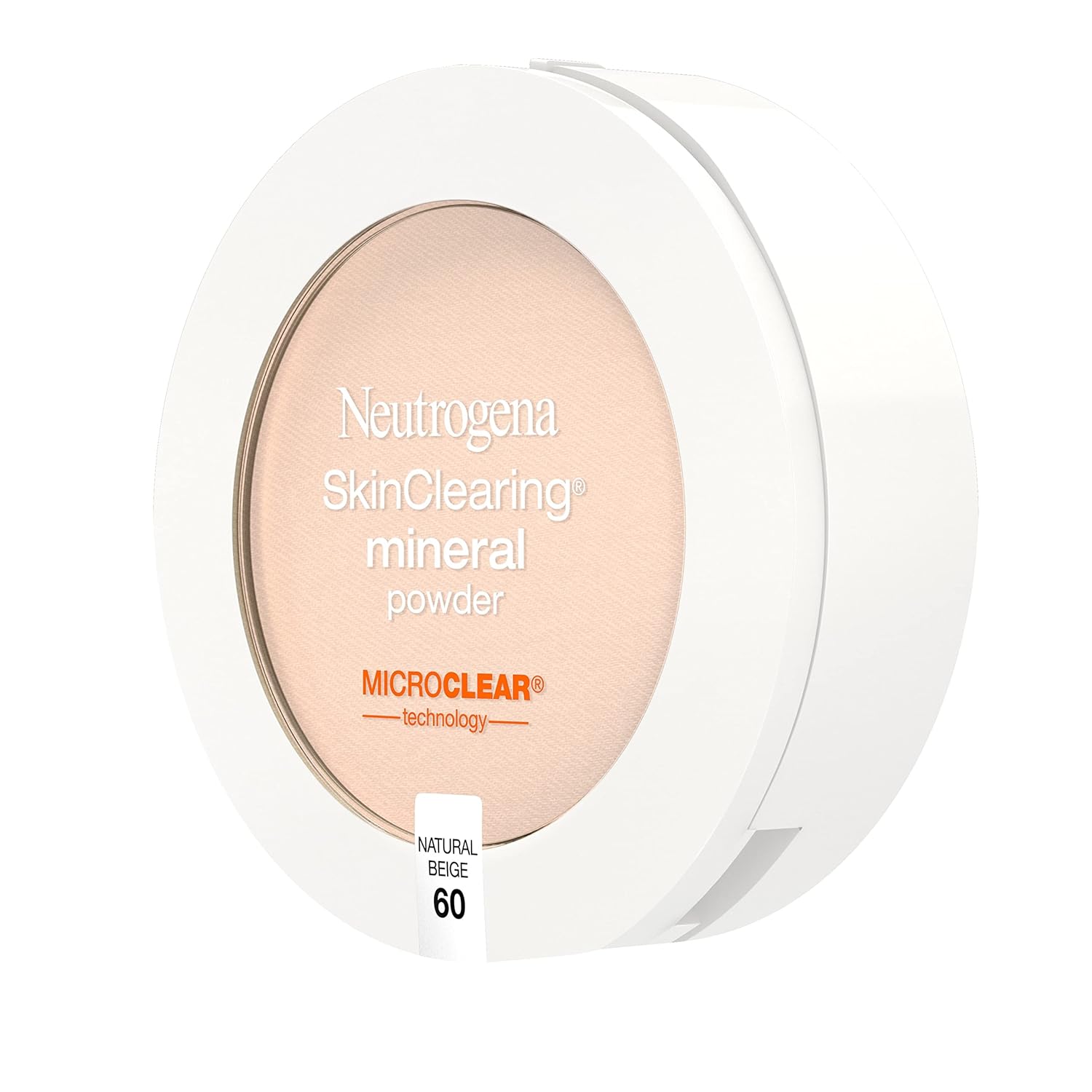 Neutrogena SkinClearing Mineral Acne-Concealing Pressed Powder Compact, Shine-Free & Oil-Absorbing Makeup with Salicylic Acid to Cover, Treat & Prevent Breakouts, Natural Beige 60,.38 oz (Pack of 2) - Image 10