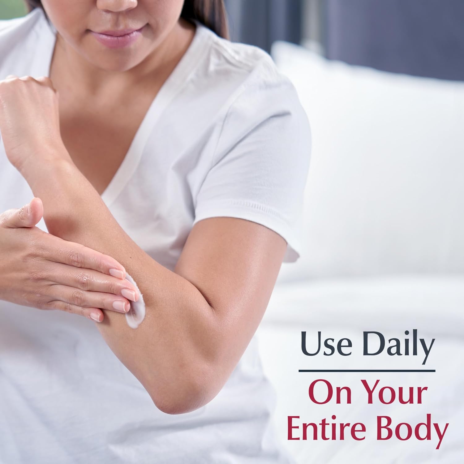 Eucerin Advanced Repair Body Cream for Very Dry Skin, Fragrance Free Daily Body Moisturizer, 16 Oz Jar - Image 7