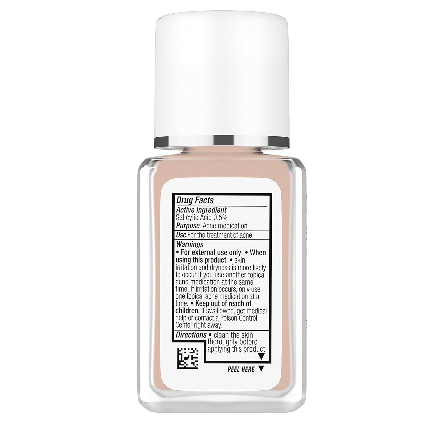 Neutrogena SkinClearing Oil-Free Acne and Blemish Fighting Liquid Foundation with.5% Salicylic Acid Acne Medicine, Shine Controlling Makeup for Acne Prone Skin, 20 Natural Ivory, 1 fl. oz - Image 15