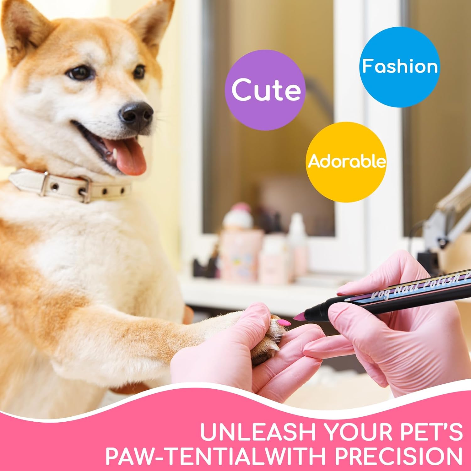 8 Color Dog Nail Polish Set - Non-Toxic, Odorless, Quick Dry, Easy Application - Image 5
