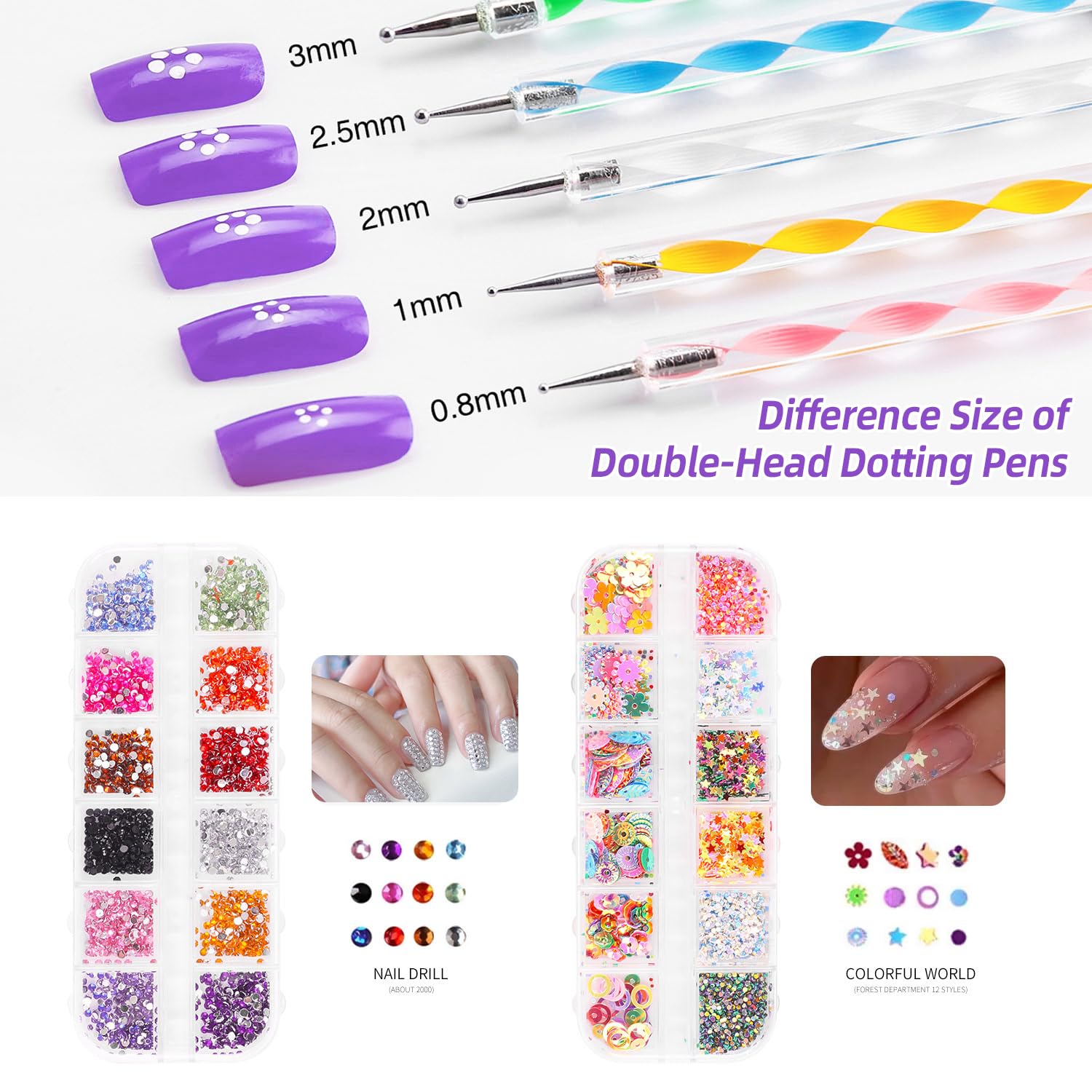 Acrylic Nail Kit Starter Nails Kit Acrylic Set Acrylic Powder with Nail Drill U V Light Acrylic with Everything for Beginners Acrylic Nail Set Full Acrylic Nail Supplies (-27) - Image 7