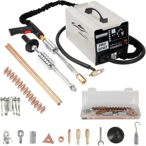 110V Spot Welder Dent Puller with 6 Welding Mode, 1800W Stud Welder Dent Repair Kit with Puller Welder for Car Dent Repair