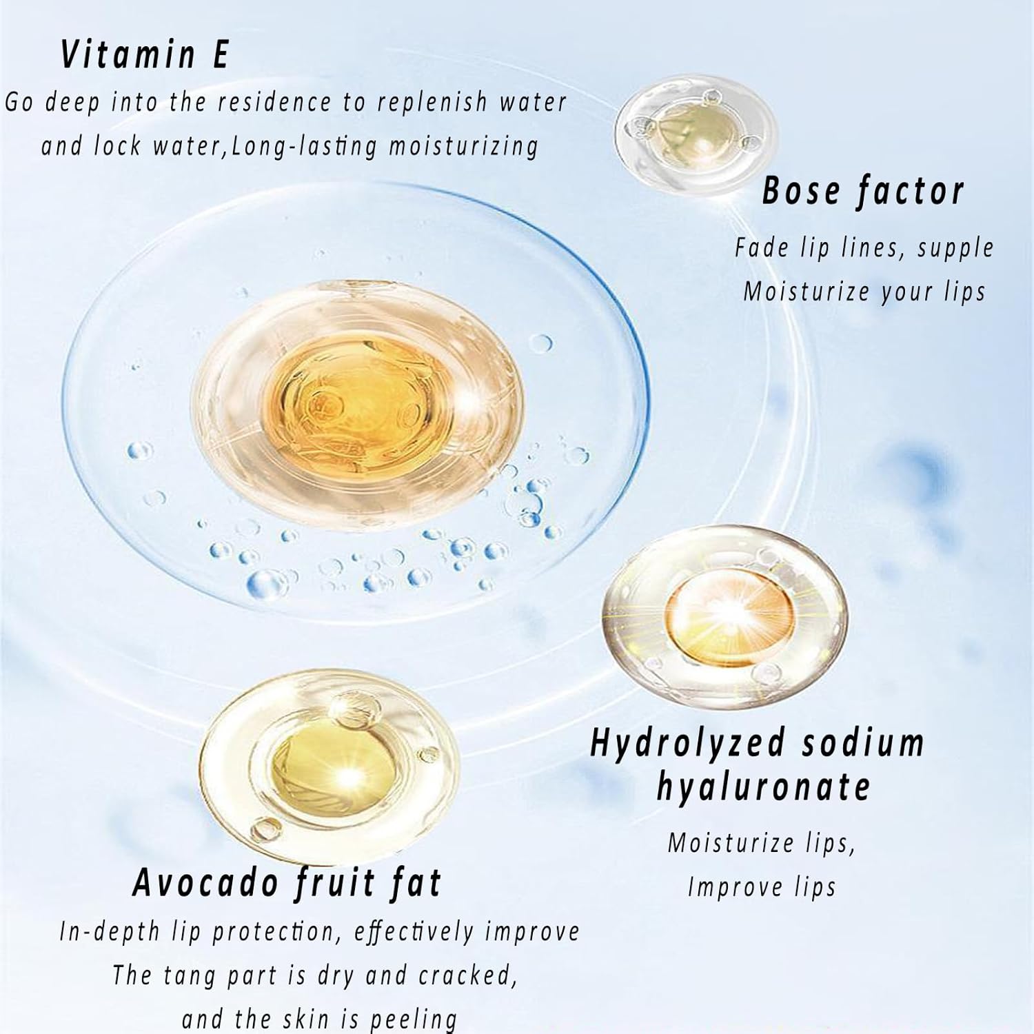 2 Pack Hyaluronic Acid Lip Balm - Refreshing Soothing Eliminate Lip Lines Lip Balm, Hydrates, Softens and Reduces Lip Lines Relieve Dryness Alcohol-Free Nourishes All Lip Skin Types - Image 5