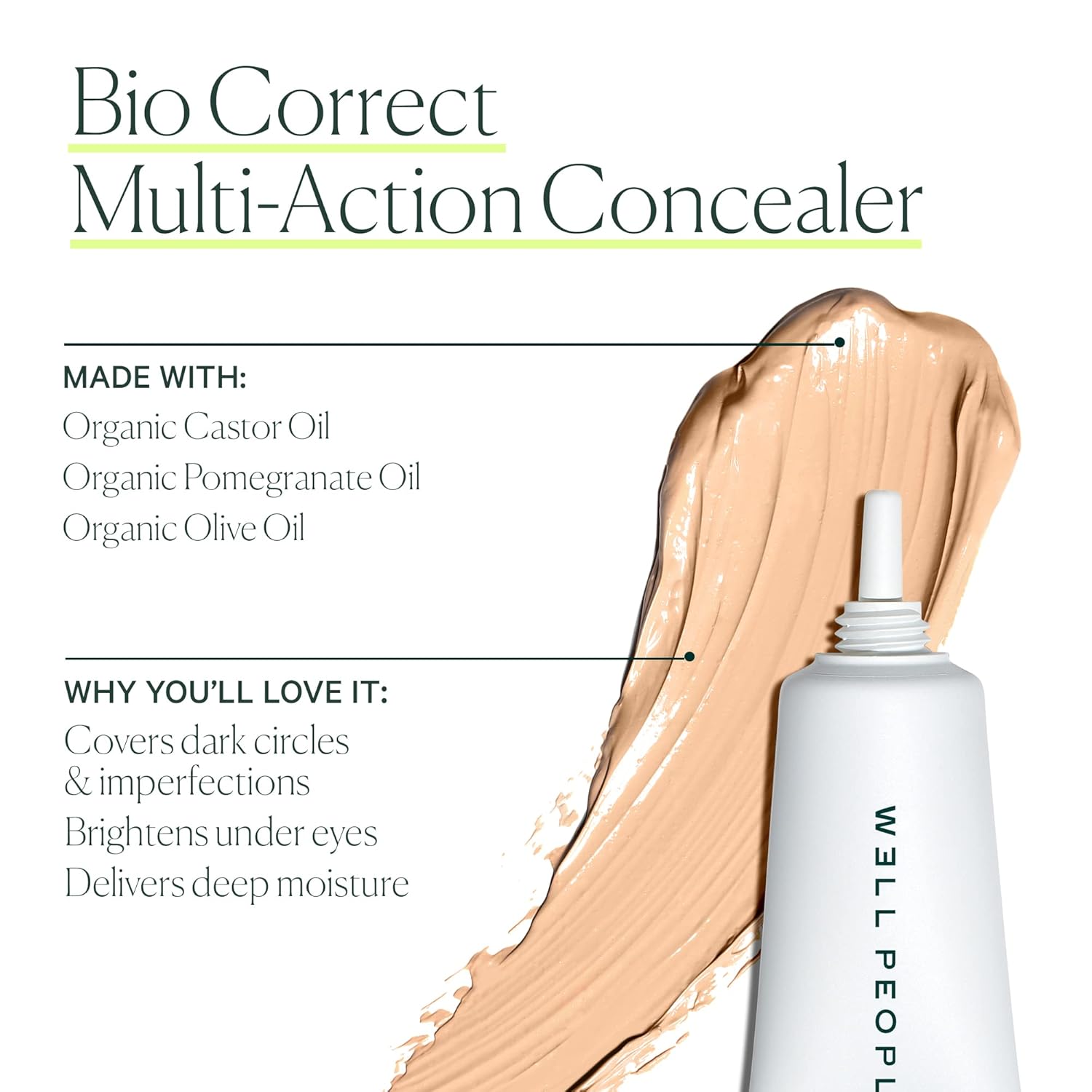 Well People Bio Correct Concealer, Full-coverage, Nourishing Liquid Concealer For Concealing & Correcting, Hydrating Formula, Vegan & Cruelty-free,11N - Image 4