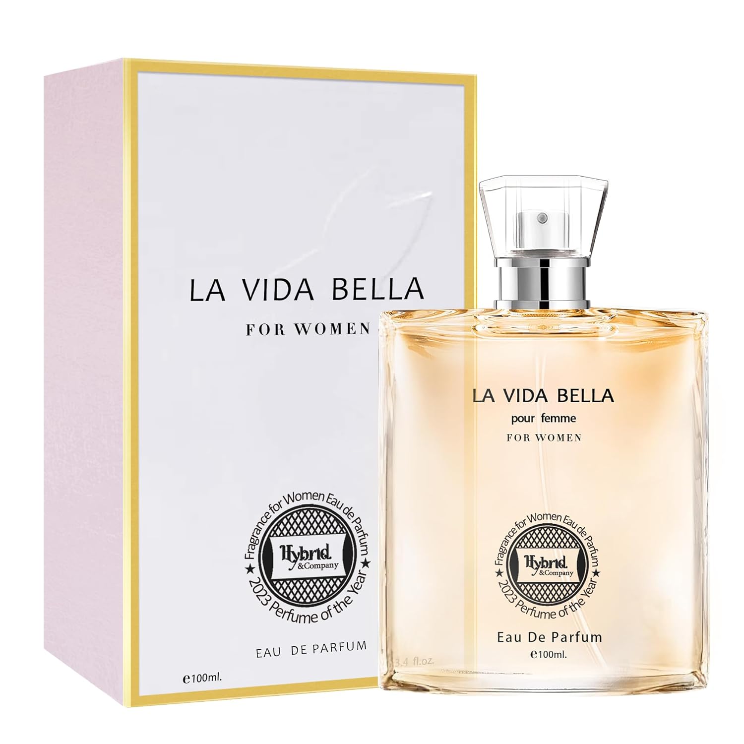 Hybrid & Company La Vida Bella Fragrance for Women Eau De Parfum Natural Spray Elegant Scent, 3.4 Fl Oz - Image 7