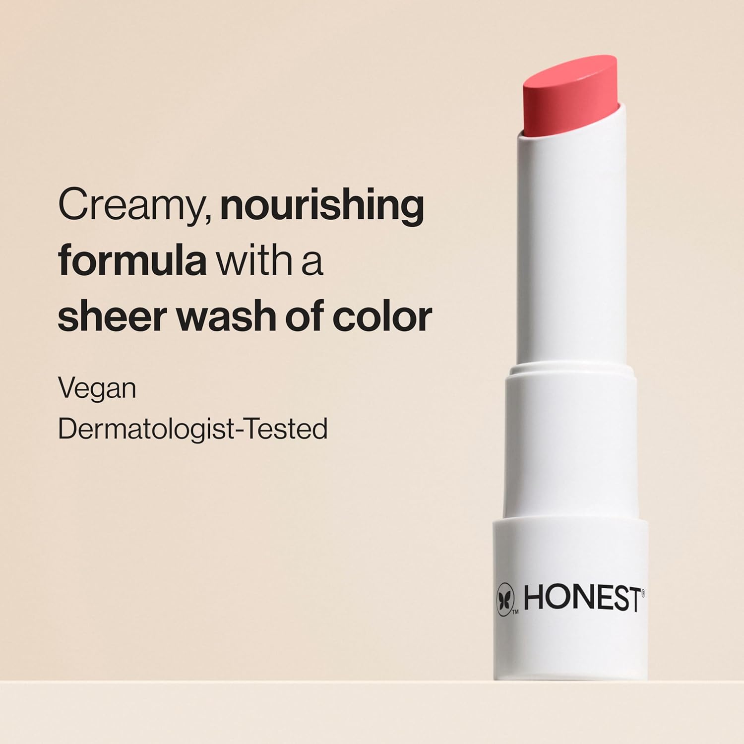 Honest Beauty Moisturizing Vegan Tinted Lip Balm | Antioxidant-rich Acai Extracts + Avocado Oil | Paraben Free + Cruelty Free | Summer Melon - Image 2