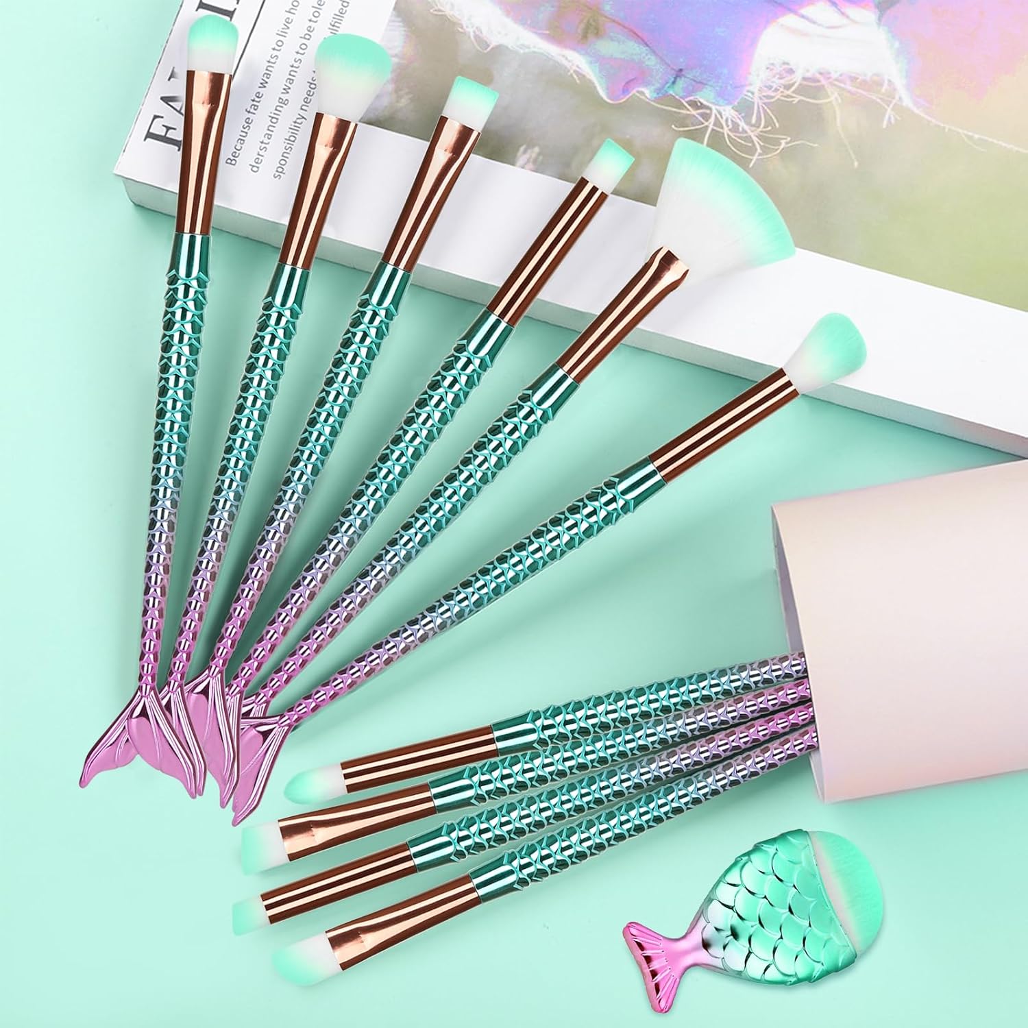 Makeup Brush Set 11Pcs Eye Makeup Brushes, Eyeshadow Concealer Eyeliner Brow Blending Brush Tool - Image 8
