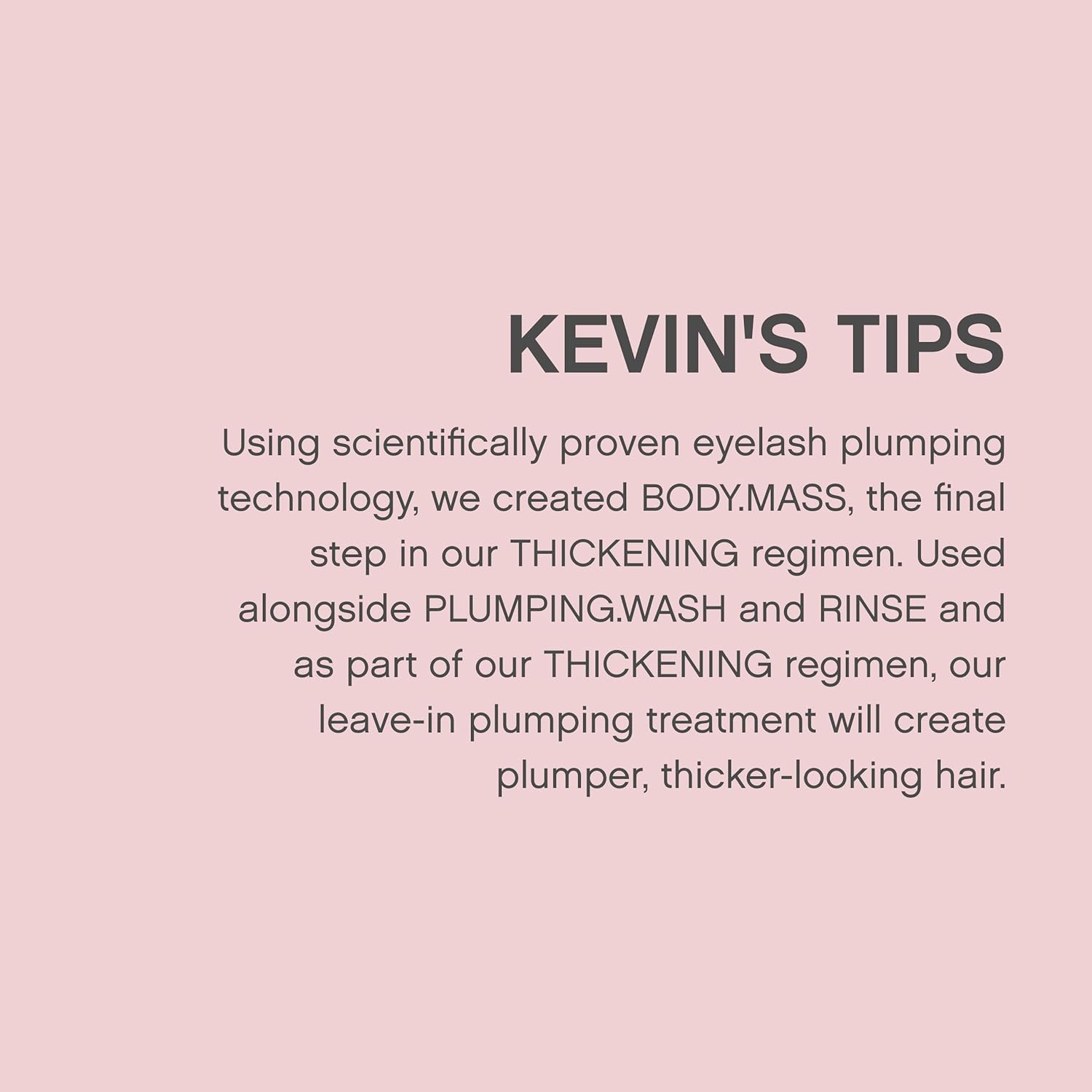 Kevin Murphy Body Mass Treatment for Thinning Hair 3.4 oz Bottle - Image 6