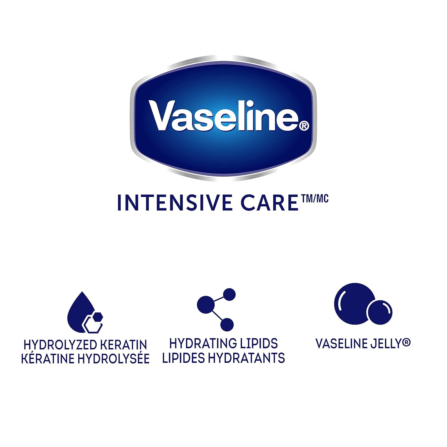 Vaseline Lotion, Healthy Hands Stronger Nails with Keratin 3-Pack – Intensive Care Hand Lotion with Petroleum Jelly, 3.4 Oz Ea - Image 4